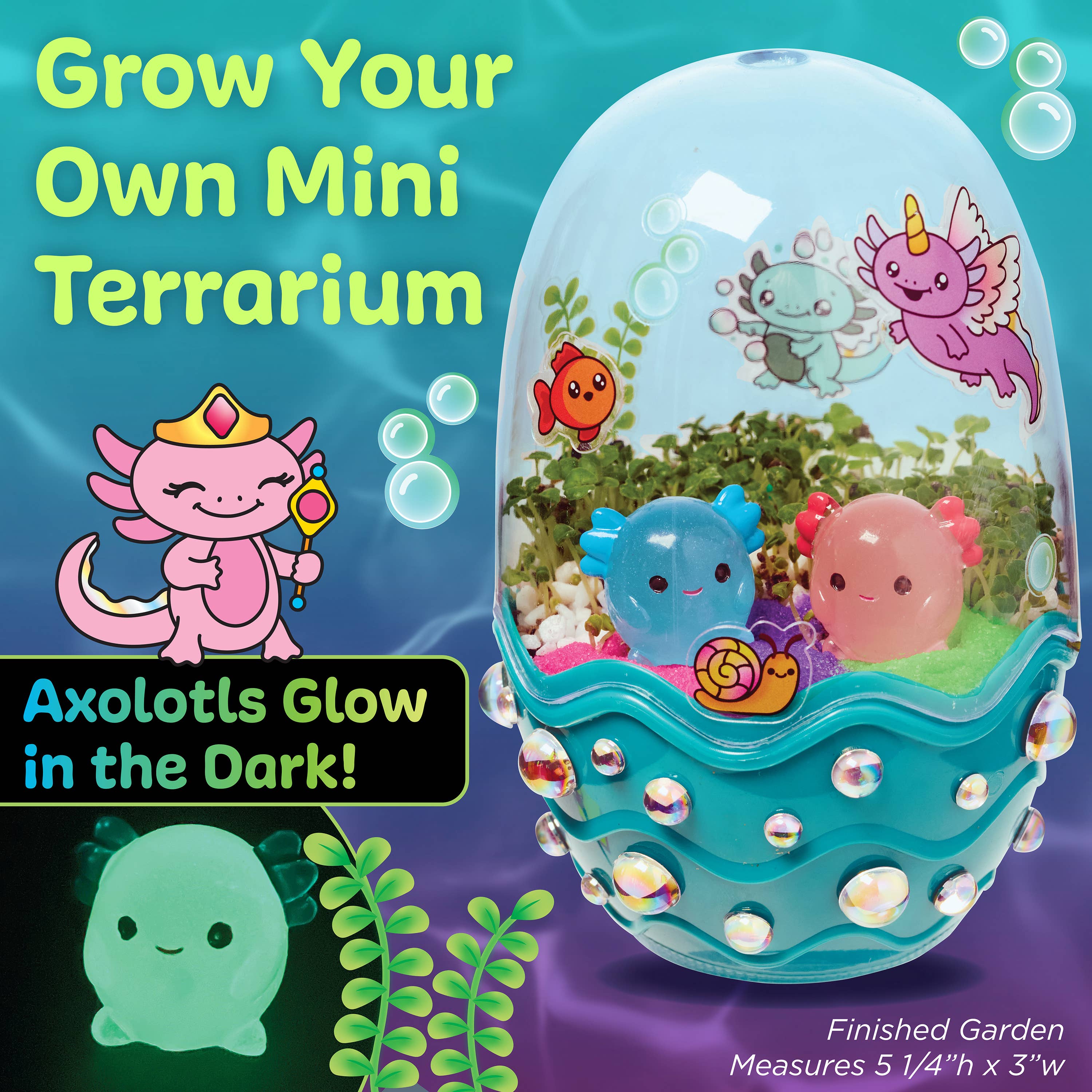 Grow a Mini Garden - Axolotl - DIY Craft Kit for Kids