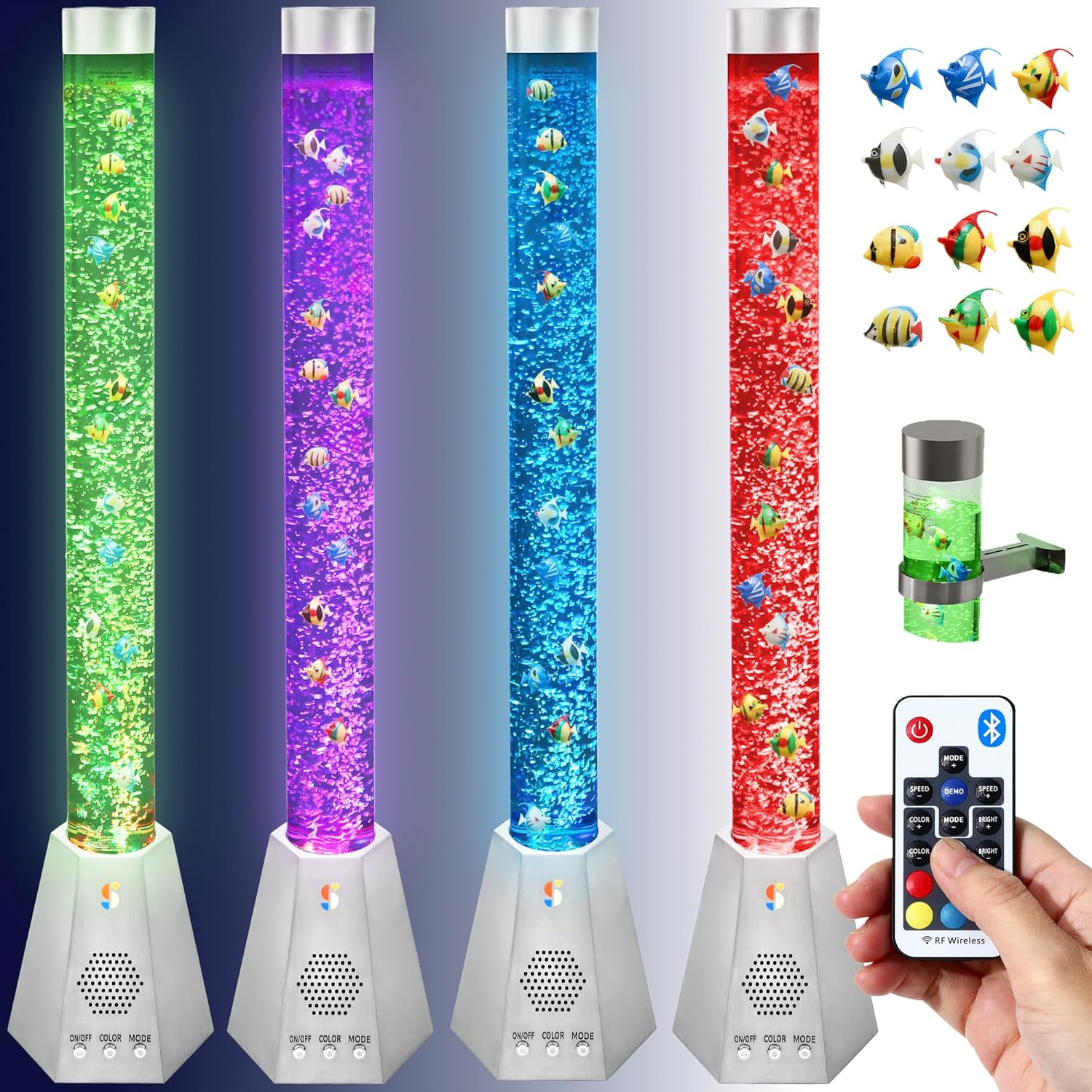 Sensory Bubble Tube Lamp - 4ft Color-Changing LED