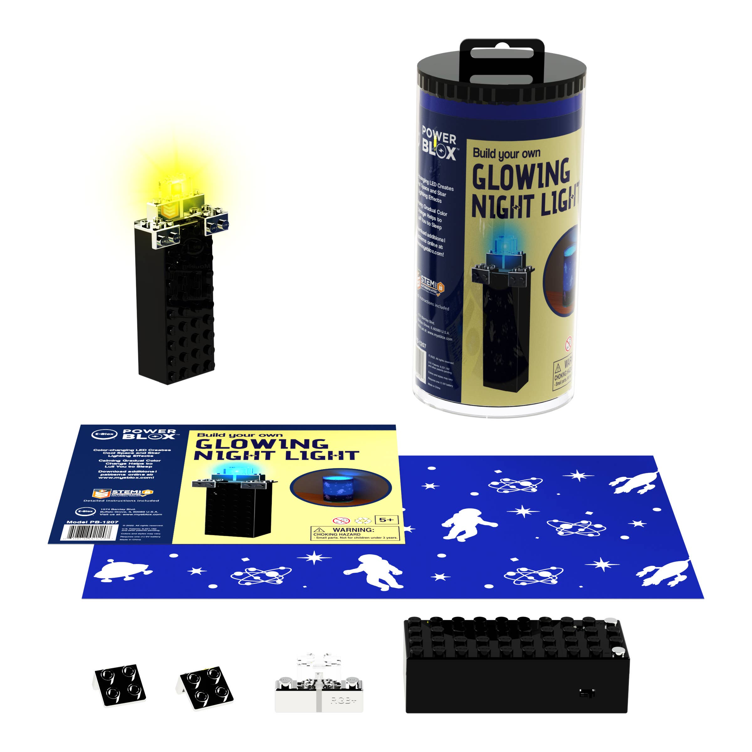 Power Blox BYO Glowing Outer Space Night Light