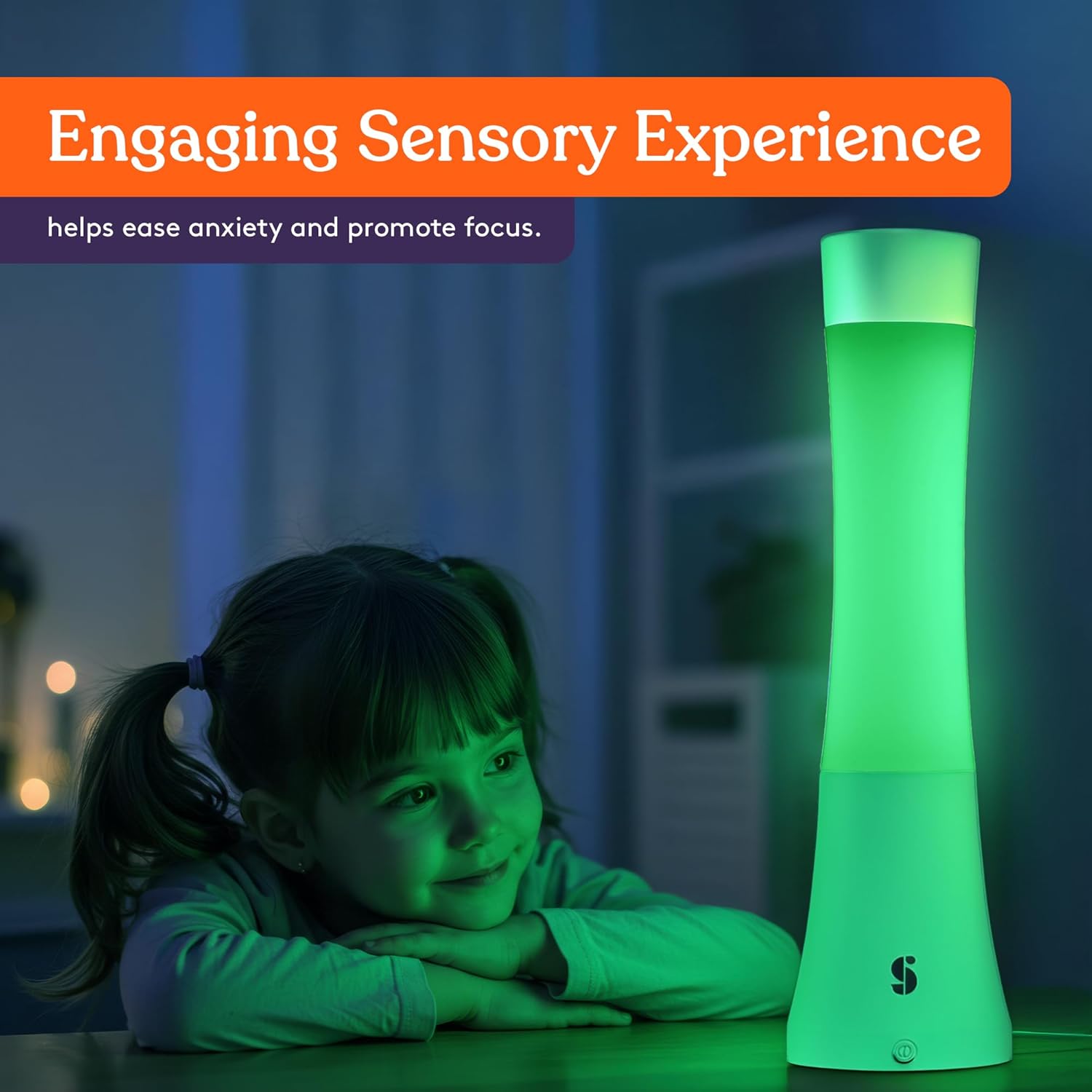 Special Supplies Sensory Light Lava Lamp for Kids and Adults – Color Changing LED Desk Lamp with Remote – Calming Night Light for Sensory Room, Bedroom, Therapy, Relaxation, Home Décor