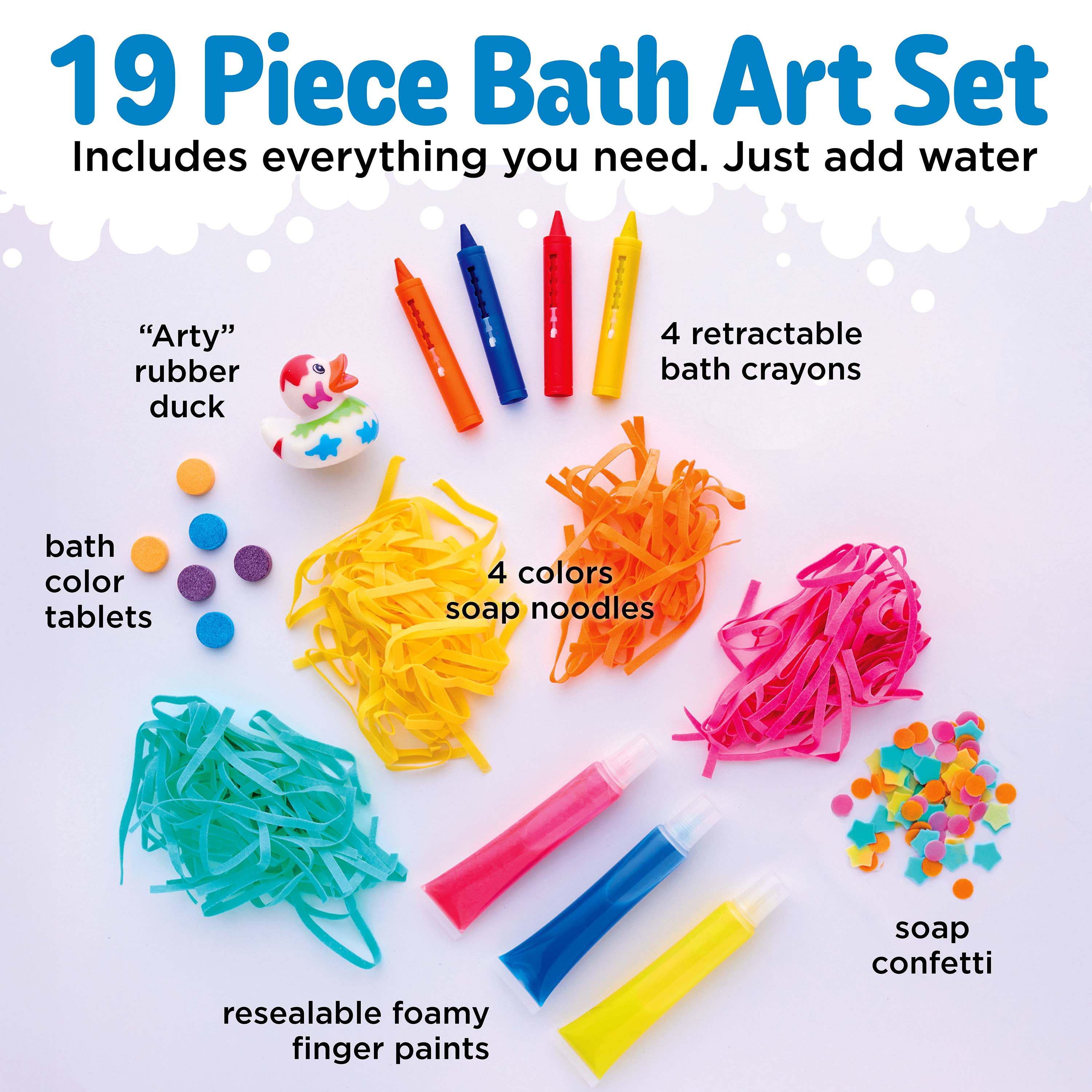 Soap Noodles Bath Art Studio Bathtime Activity Kit