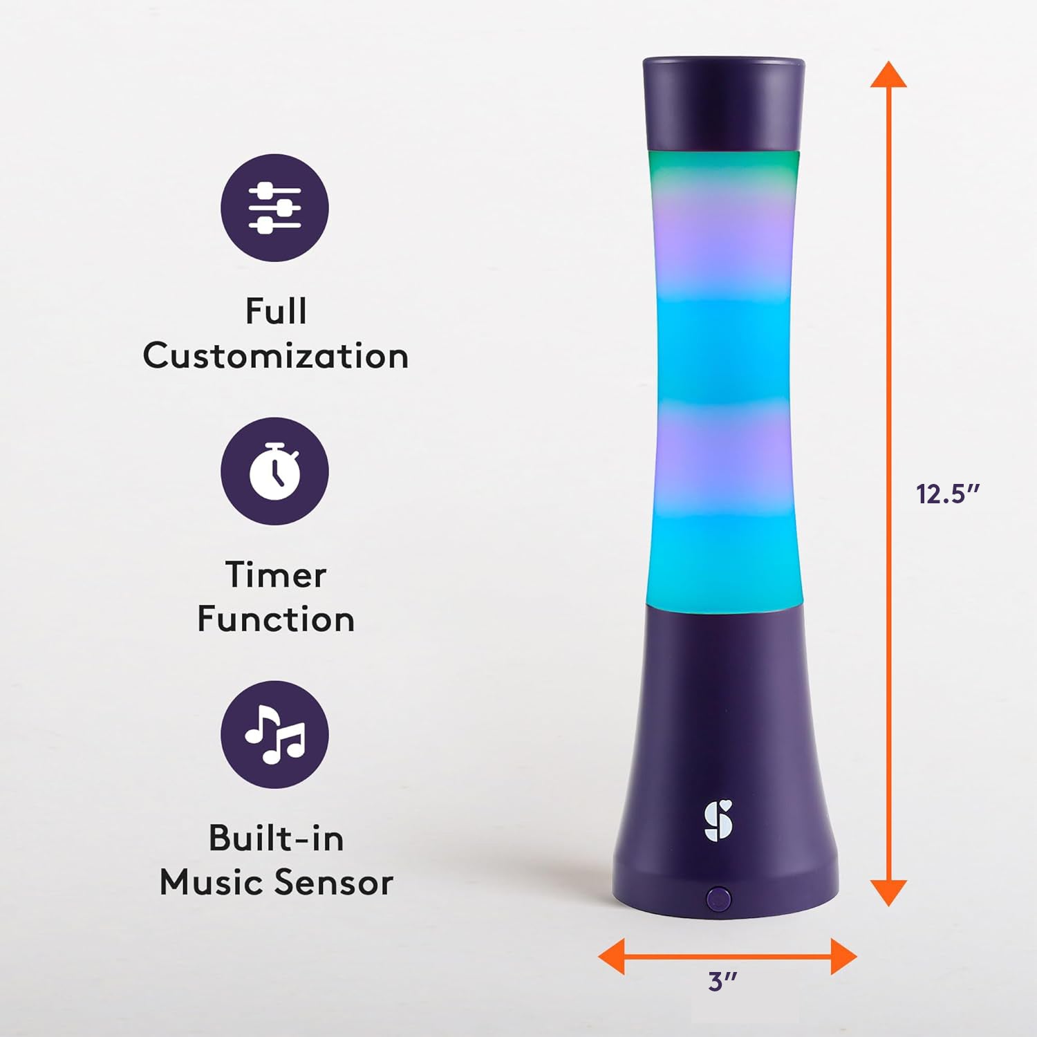 Special Supplies Sensory Light Lava Lamp for Kids and Adults – Color Changing LED Desk Lamp with Remote – Calming Night Light for Sensory Room, Bedroom, Therapy, Relaxation, Home Décor