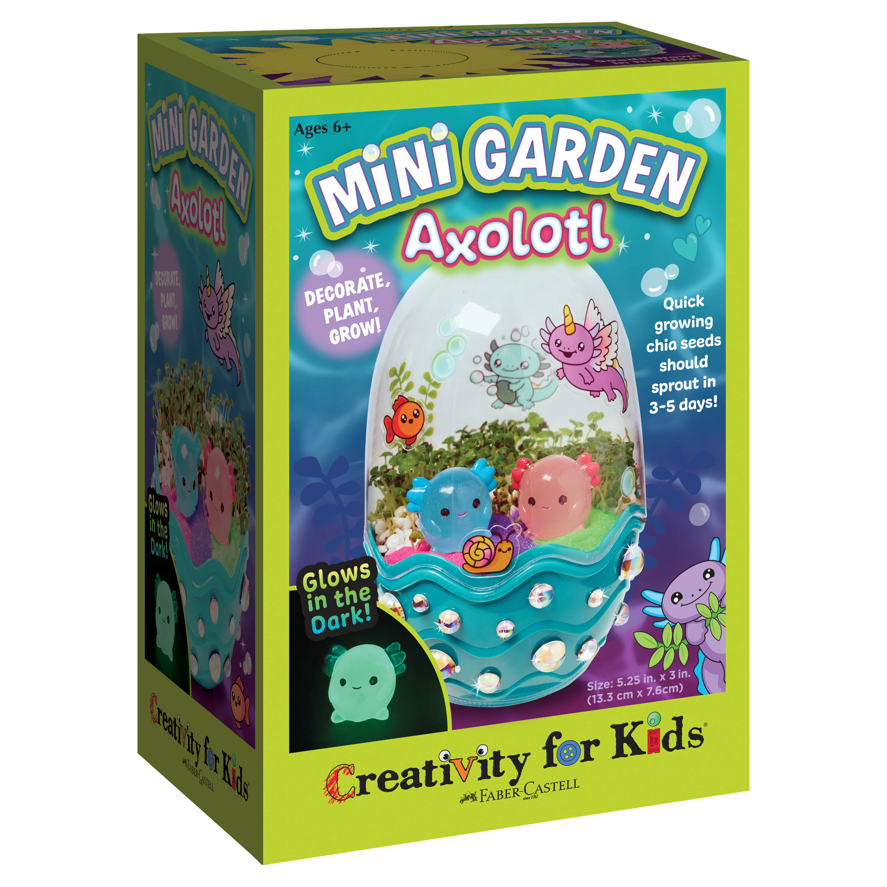 Grow a Mini Garden - Axolotl - DIY Craft Kit for Kids