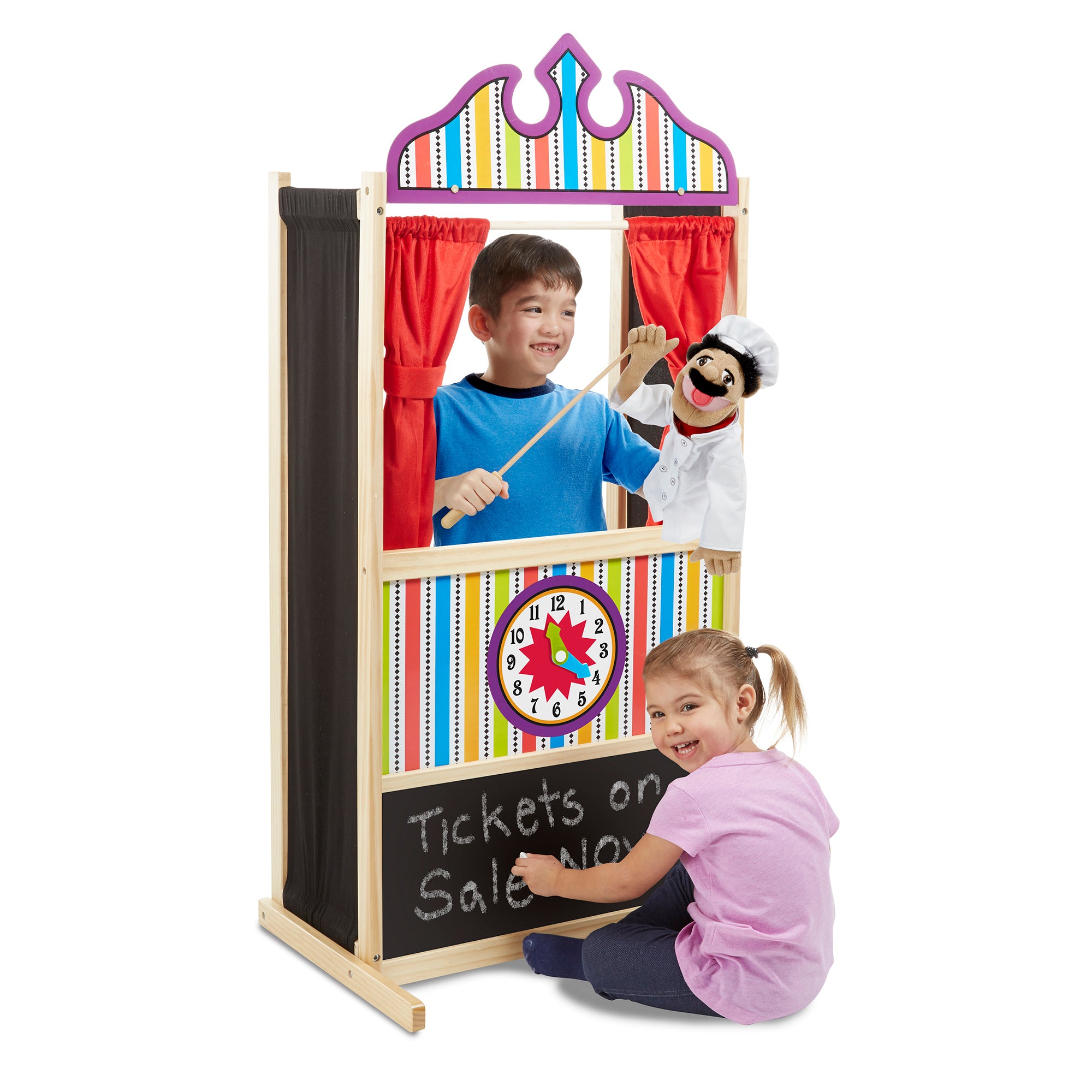 Deluxe Puppet Theater Dramatic Play Set