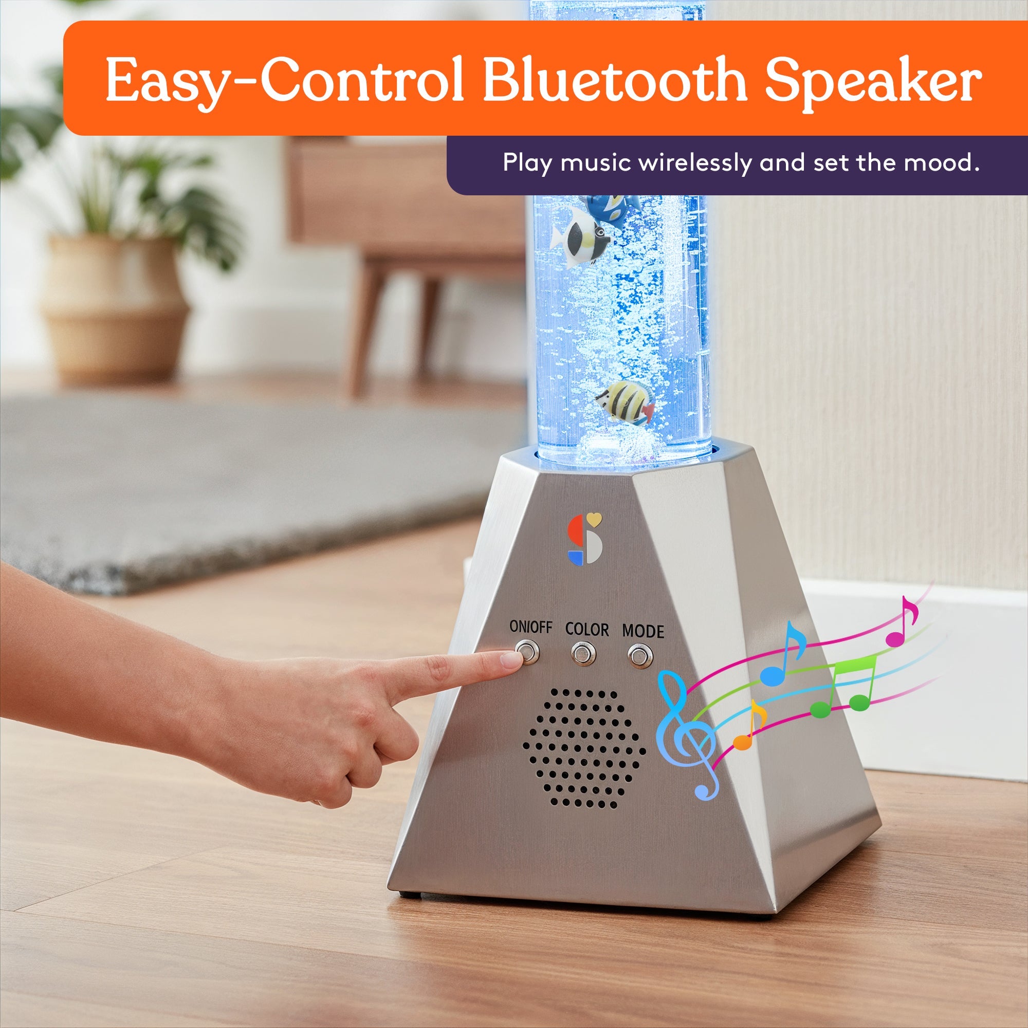 Sensory Bubble Tube Lamp - 4ft Color-Changing LED