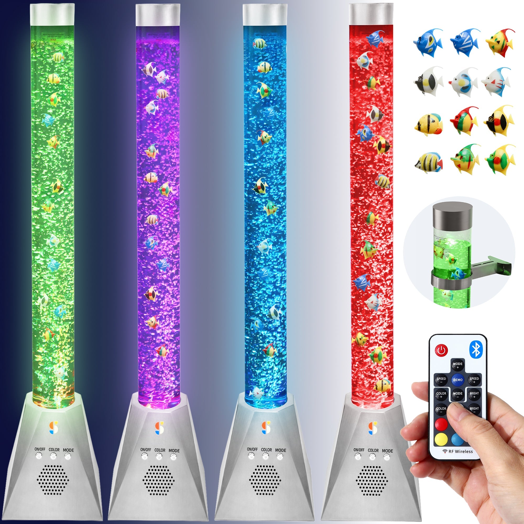 Sensory Bubble Tube Lamp - 4ft Color-Changing LED