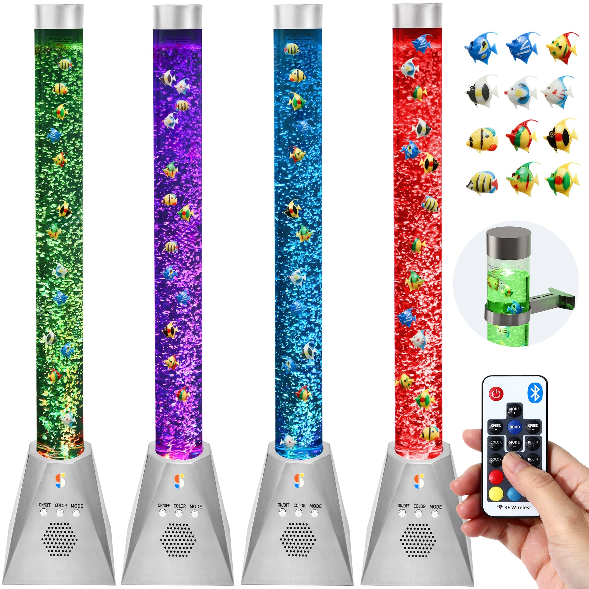 Sensory Bubble Tube Lamp - 4ft Color-Changing LED