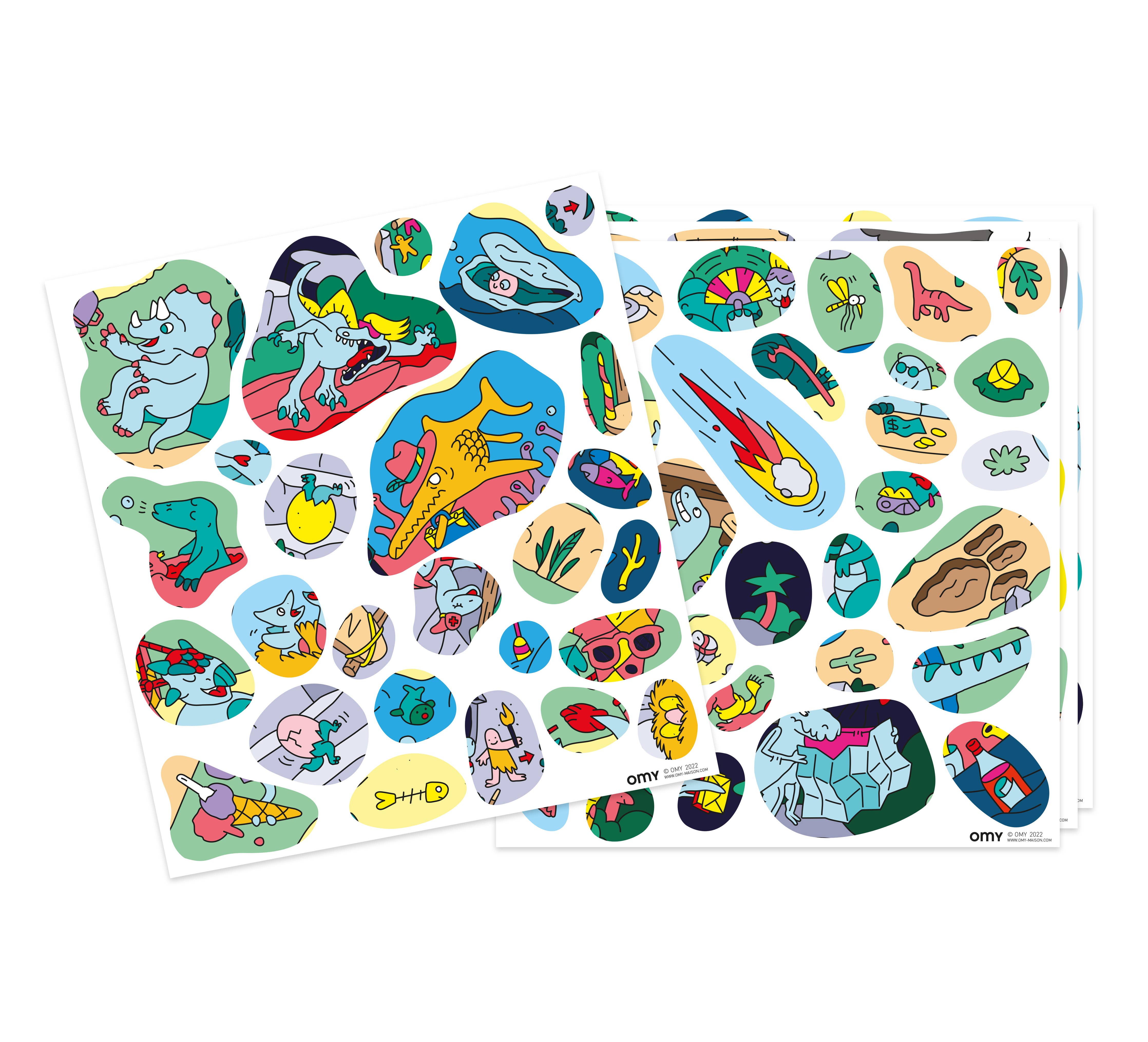 Giant Seek and Find Dino Sticker Poster