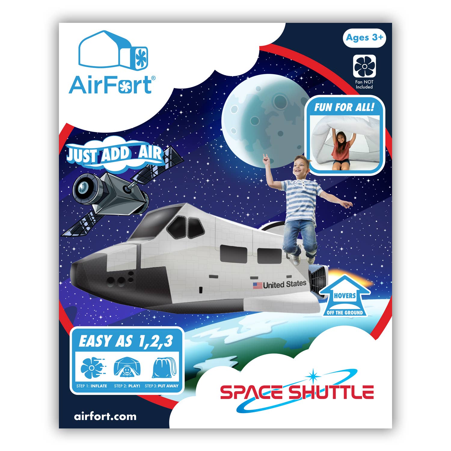 Space Shuttle Dramatic Play Fort