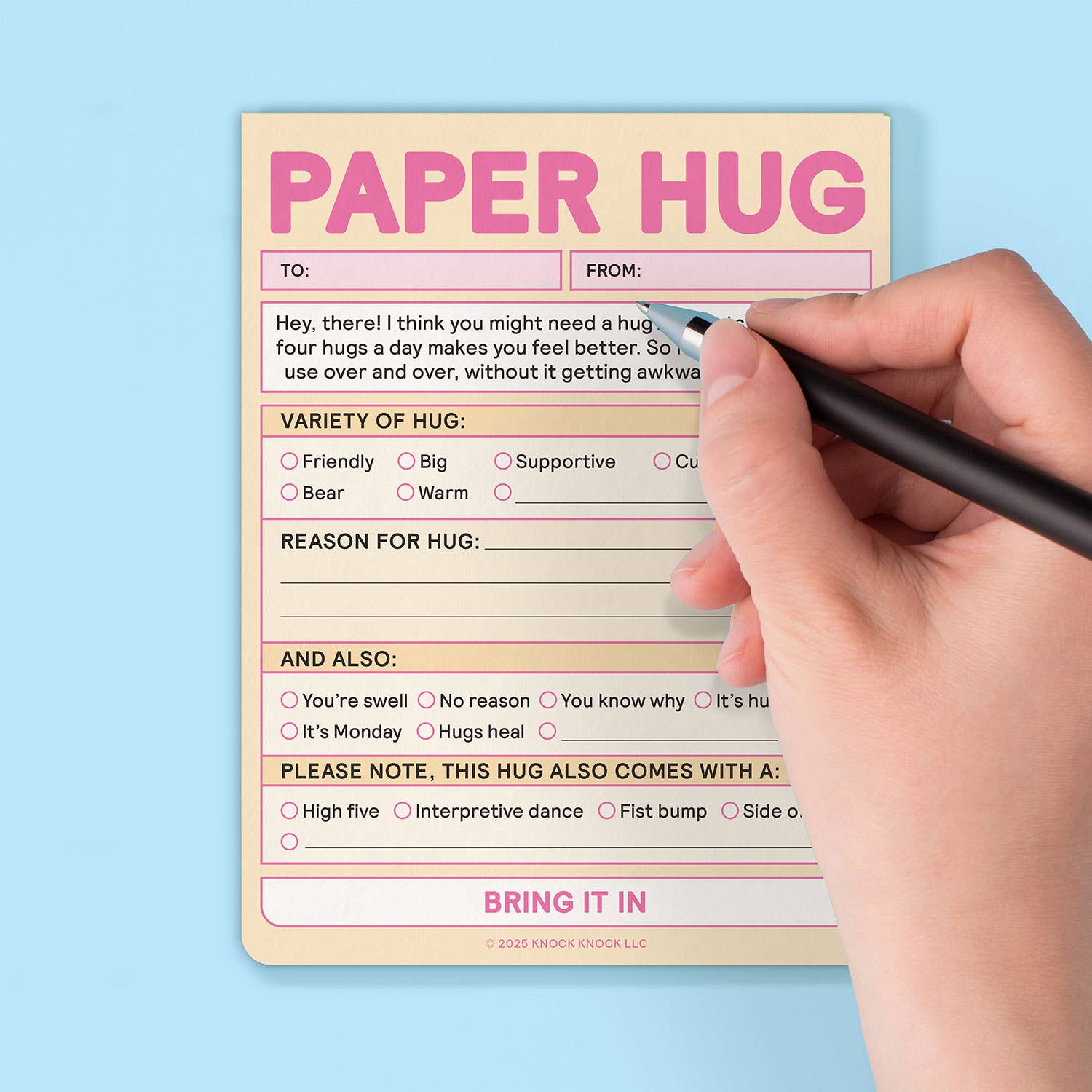 Paper Hug Nifty Note