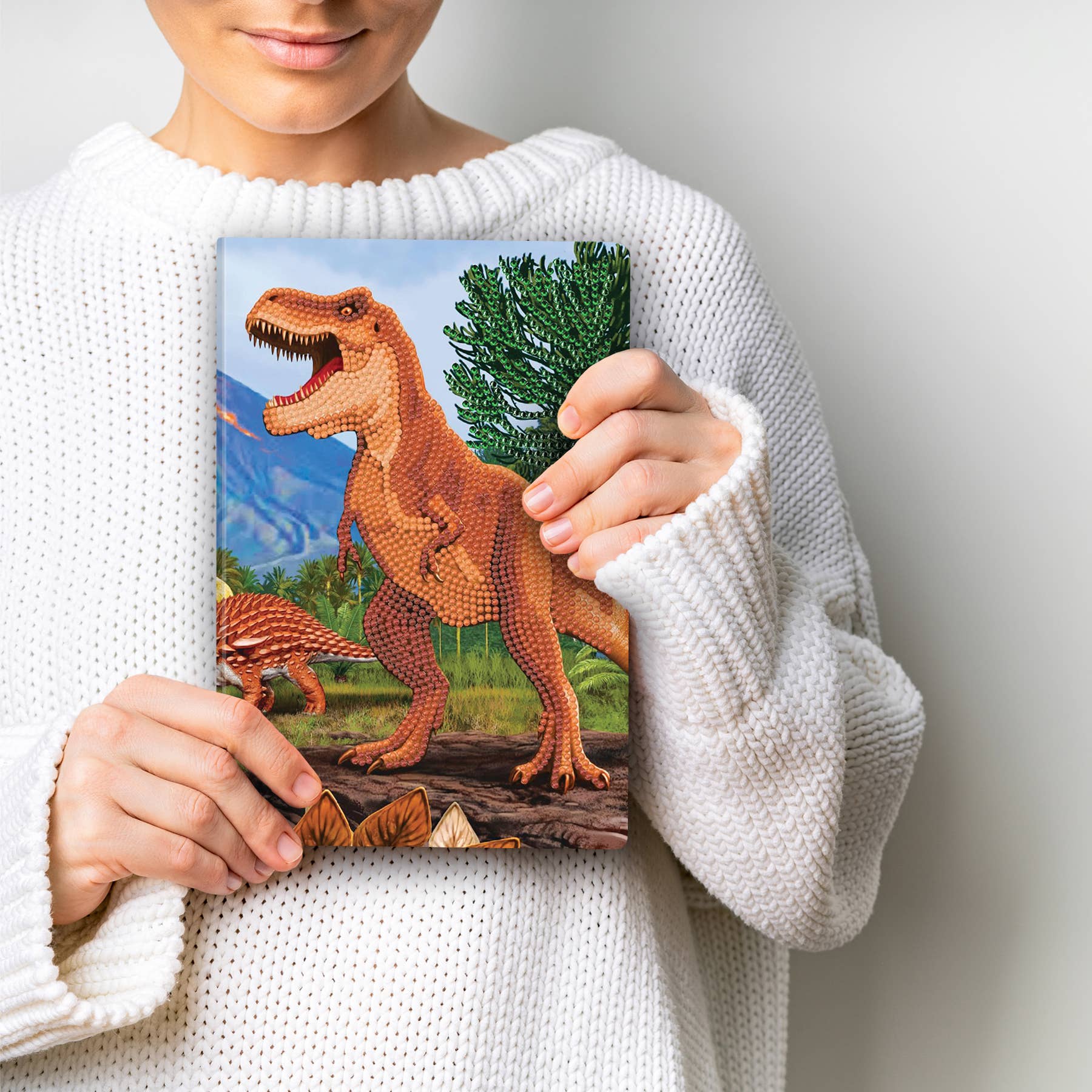 Crystal Art Notebook Kit: T-Rex Dinosaur