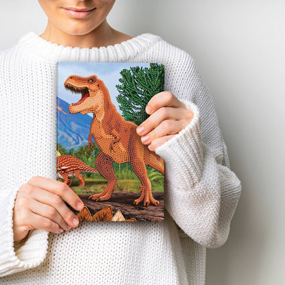 Crystal Art Notebook Kit: T-Rex Dinosaur