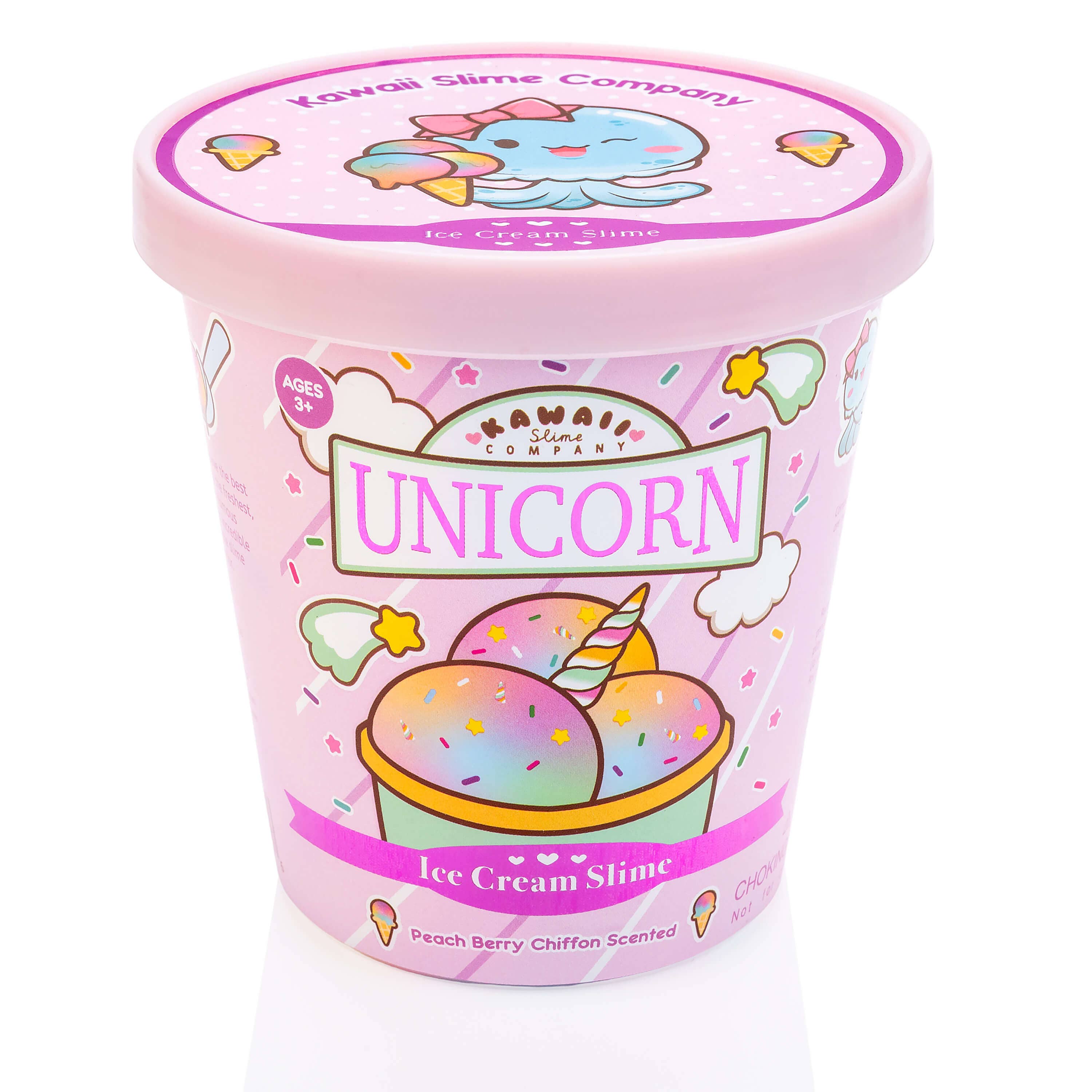 Unicorn Scented Ice Cream Pint Slime + Charms!