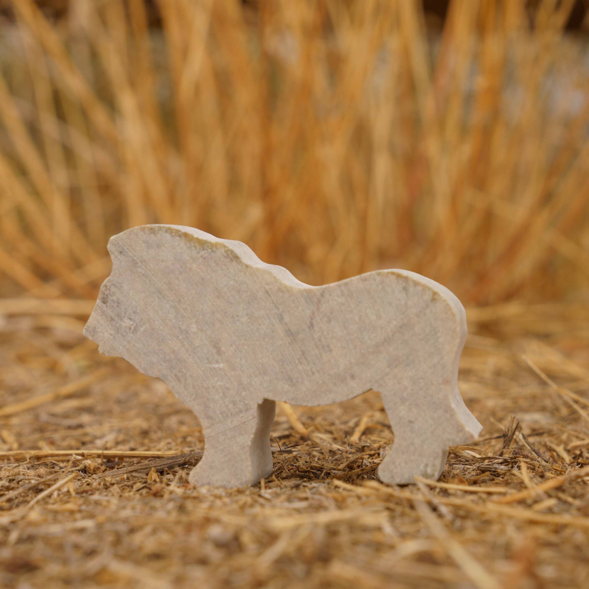 Lion & Elephant Soapstone Carving and Whittling