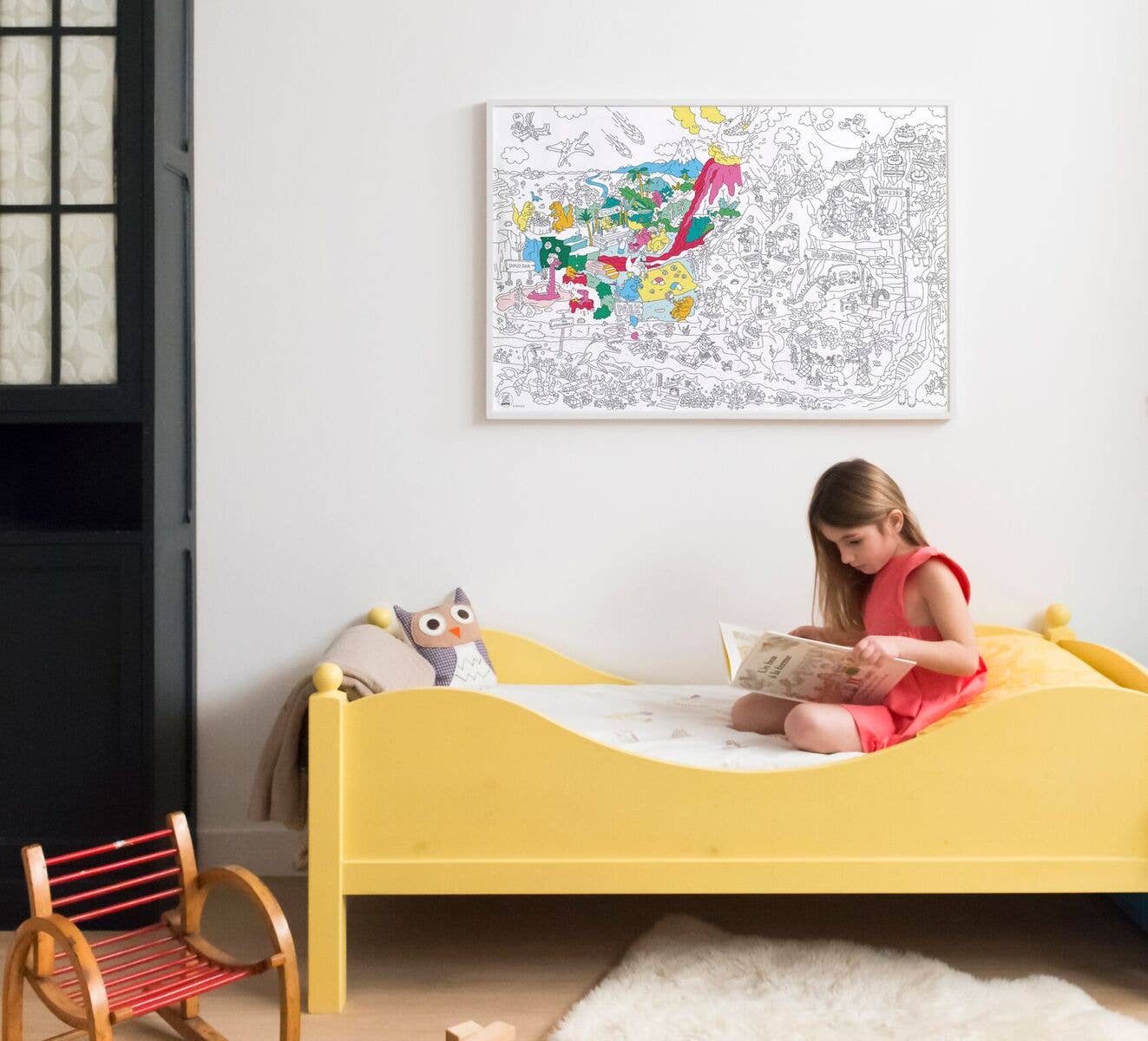 Giant Prehistoric Coloring Poster