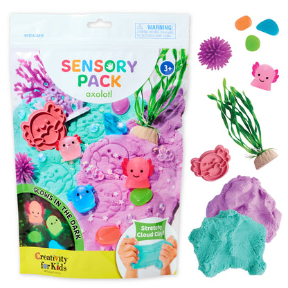 Sensory Pack Axolotl Play Kit for Kids
