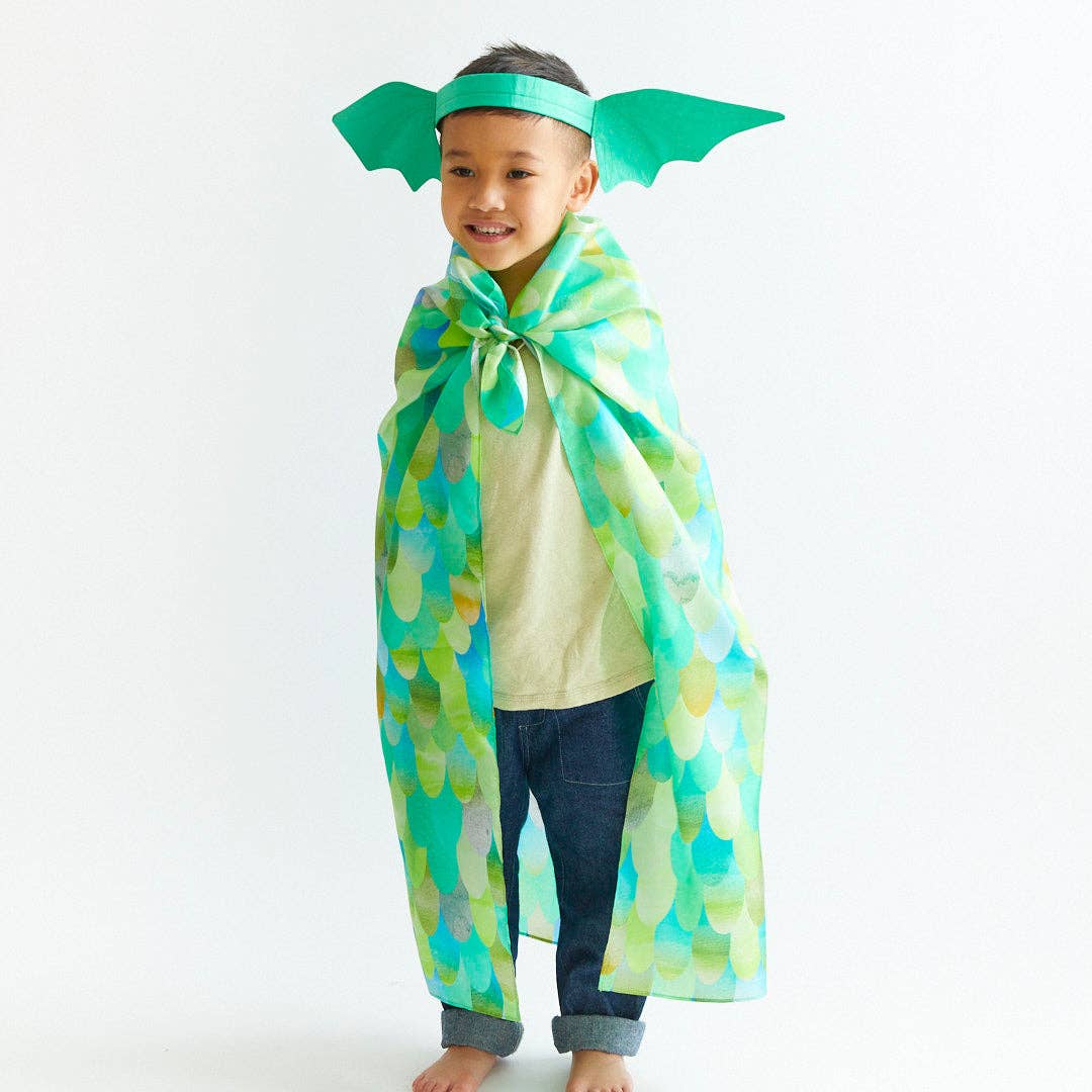 Green Dinosaur Playsilk