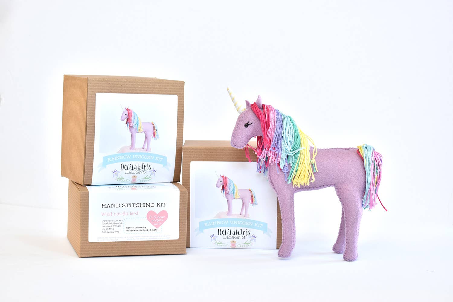 DIY Felt Sewing Craft Kit - Rainbow Unicorn