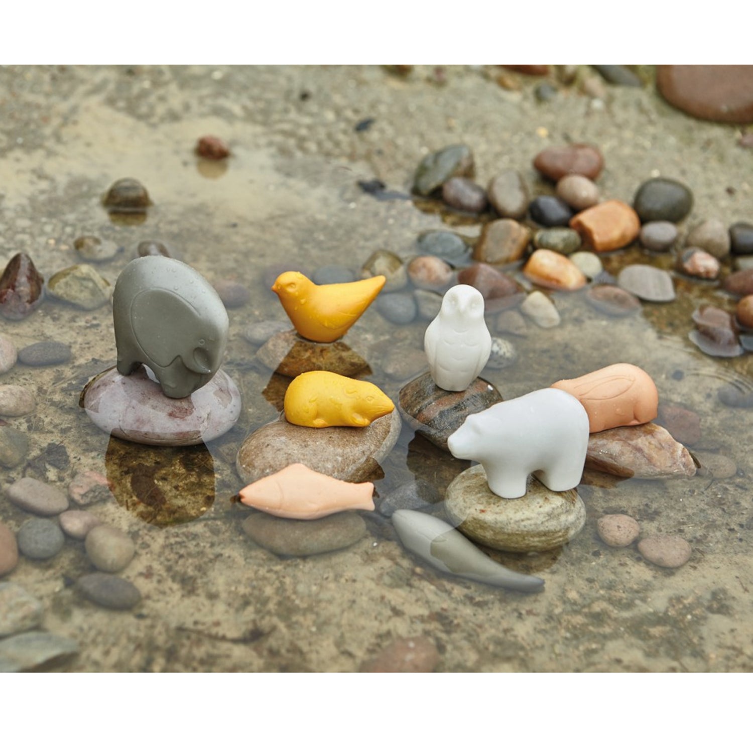 Sensory Play Stone Animals