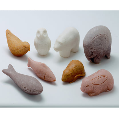 Sensory Play Stone Animals