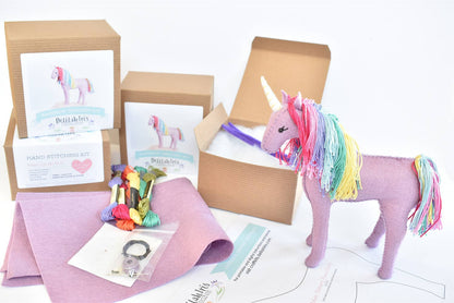 DIY Felt Sewing Craft Kit - Rainbow Unicorn