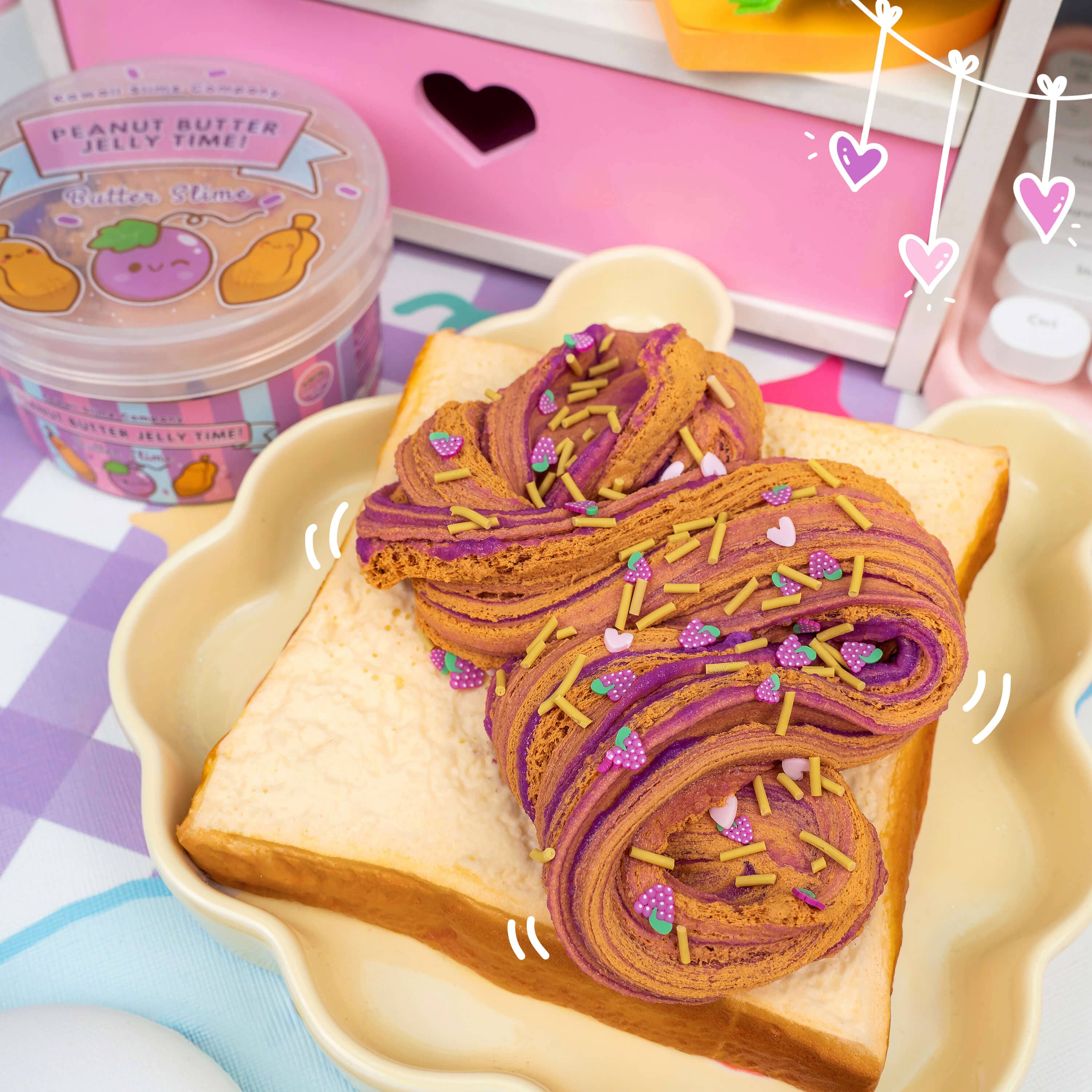 Peanut Butter Jelly Time Grape Slime