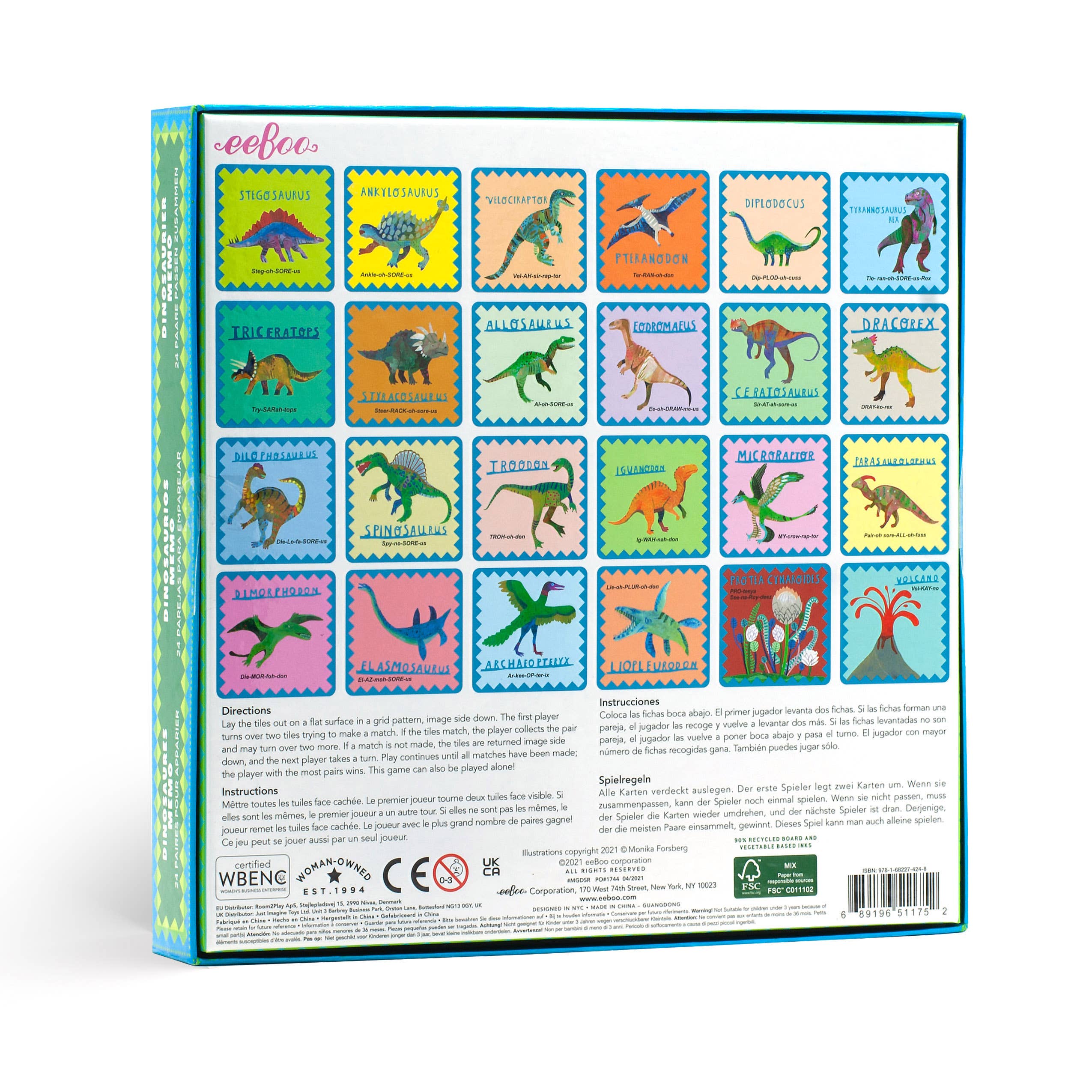 Shiny Dinosaur Memory and Matching Game