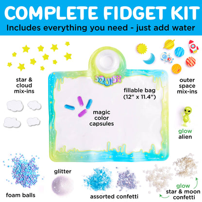 DIY Super Squish Fidget Bag Craft Kit: Glow in the Dark