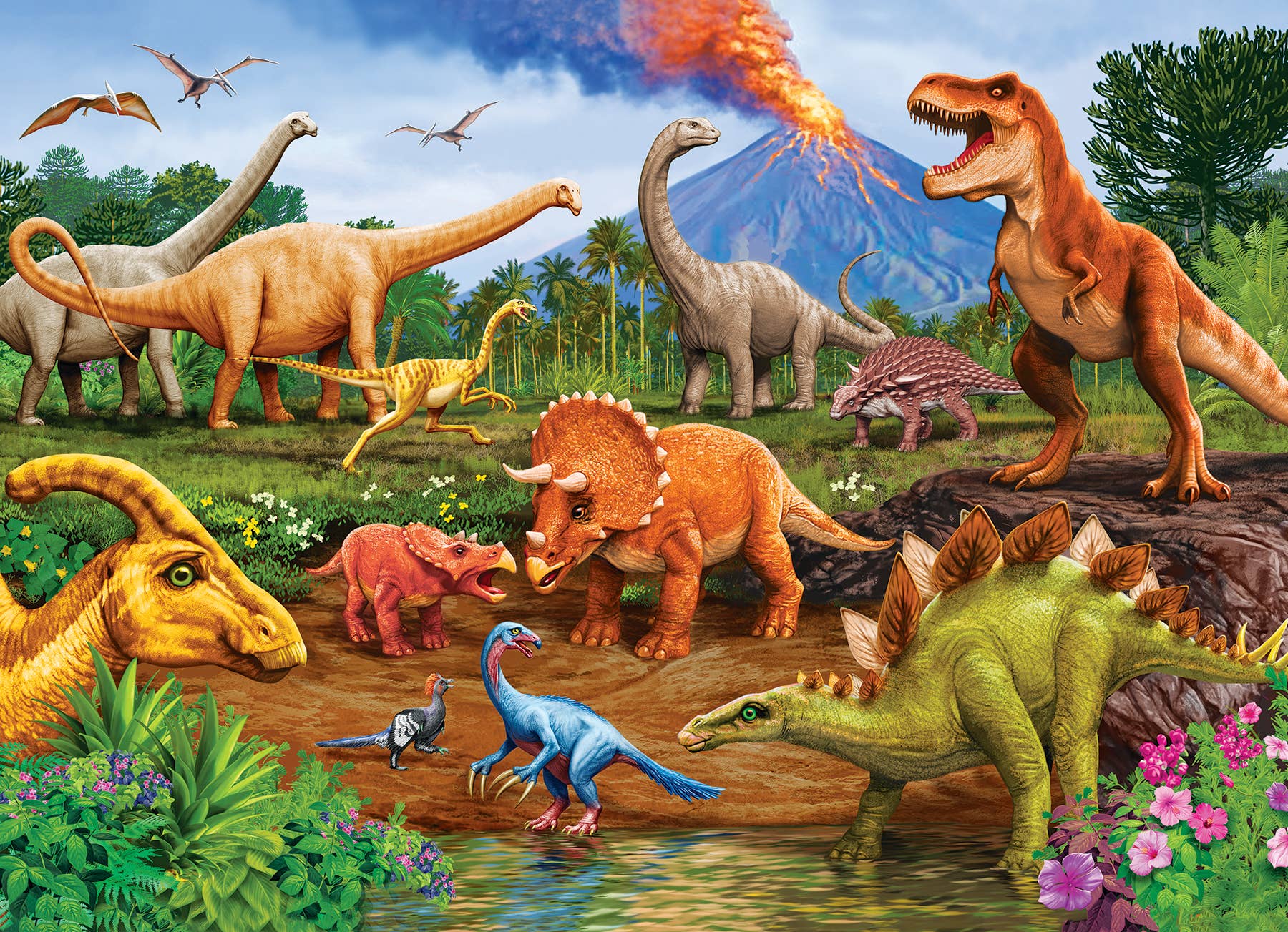 Triceratops & Friends Tray Puzzle