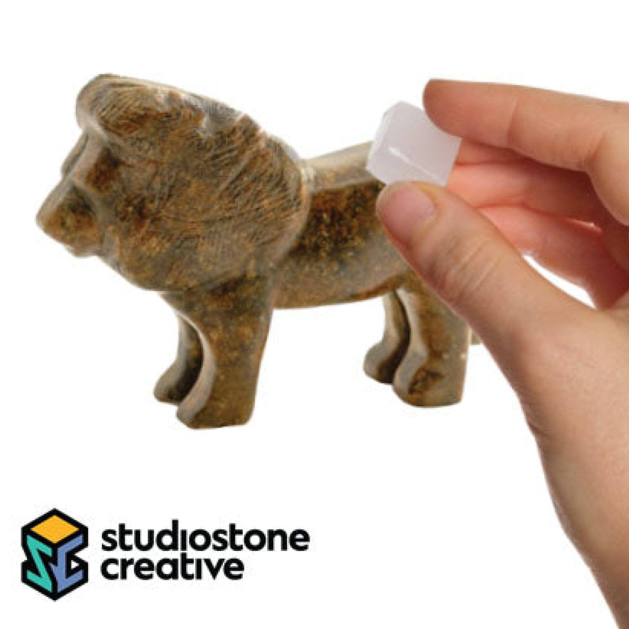 Lion & Elephant Soapstone Carving and Whittling