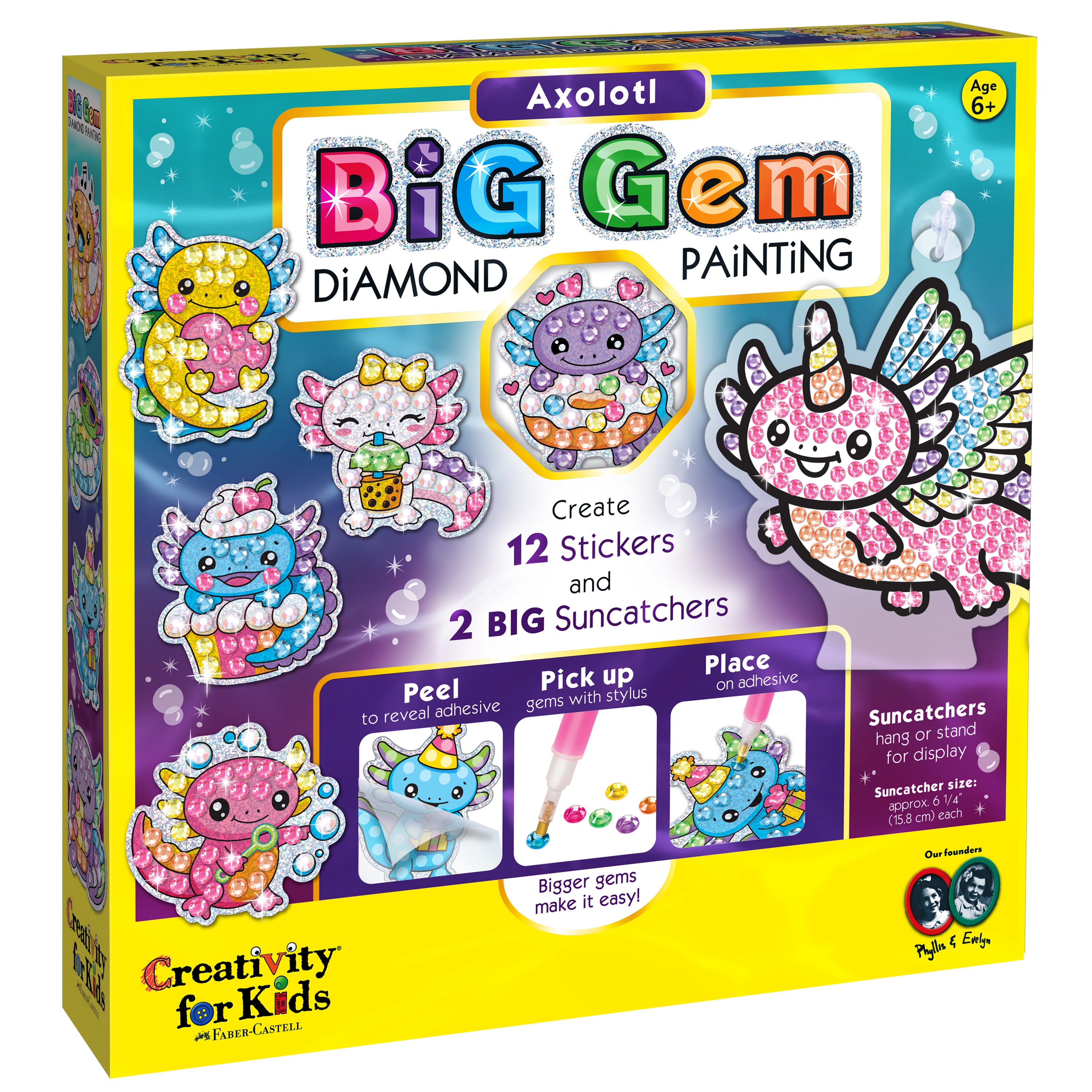 Big Gem Diamond Painting – Axolotl DIY Craft