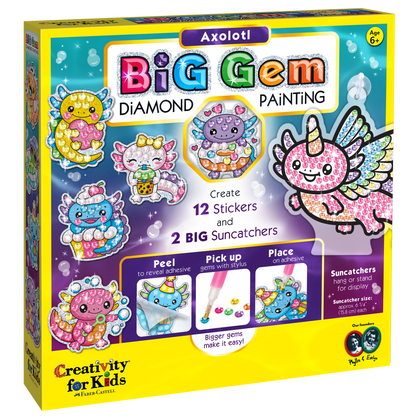 Big Gem Diamond Painting – Axolotl DIY Craft