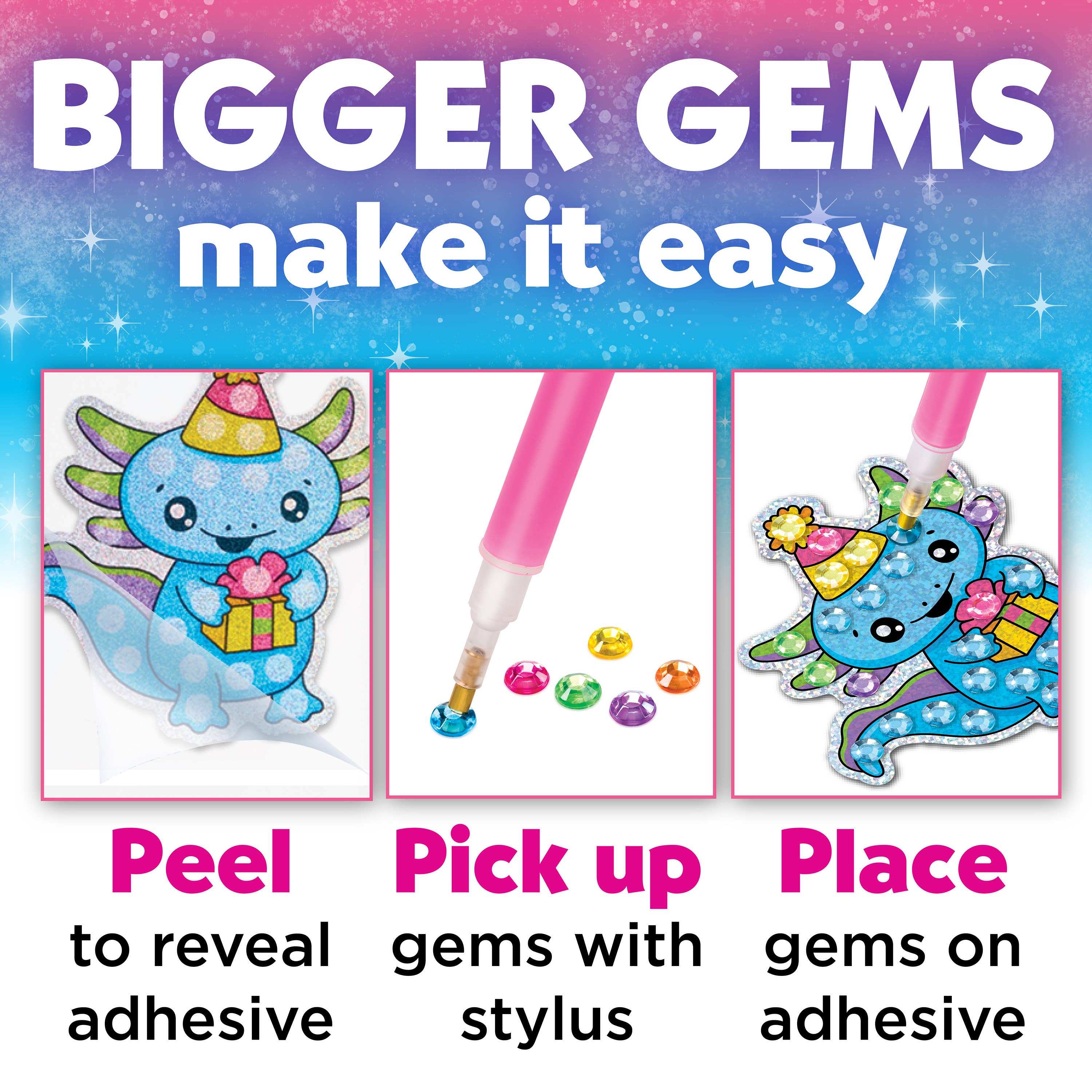 Big Gem Diamond Painting – Axolotl DIY Craft