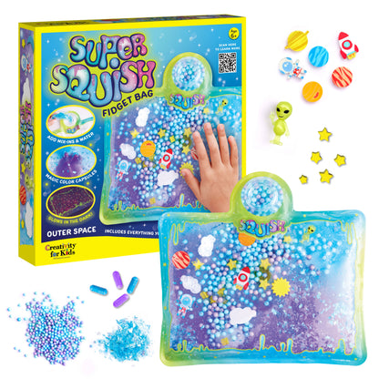 DIY Super Squish Fidget Bag Craft Kit: Glow in the Dark