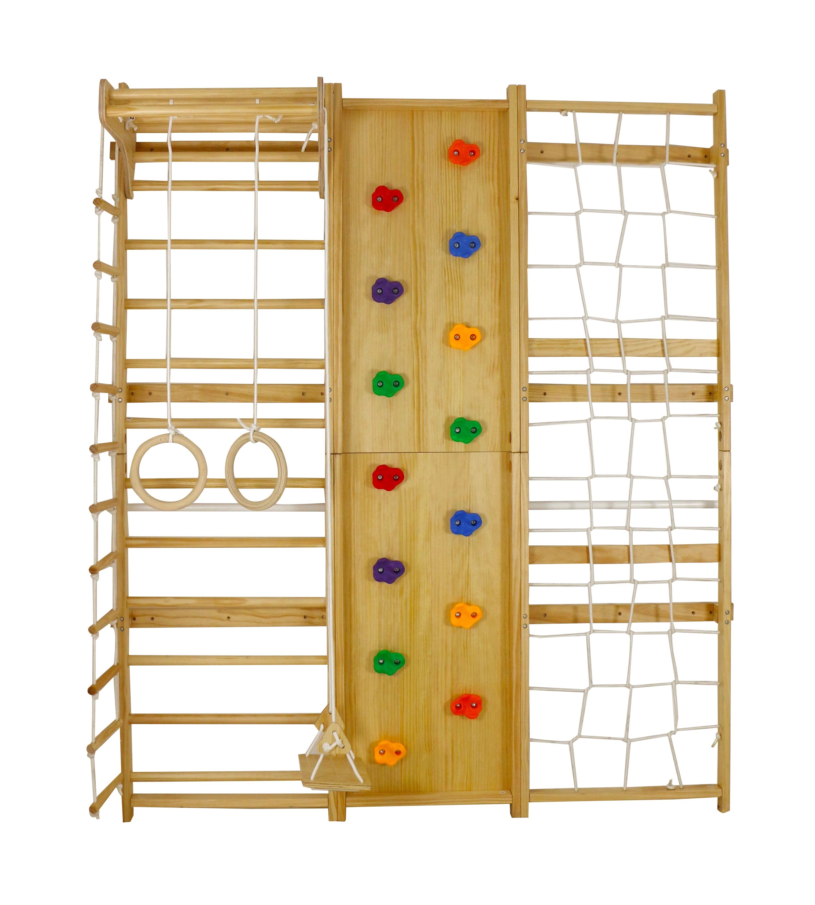Walnut 9-in-1 Swedish Ladder Wall Gym