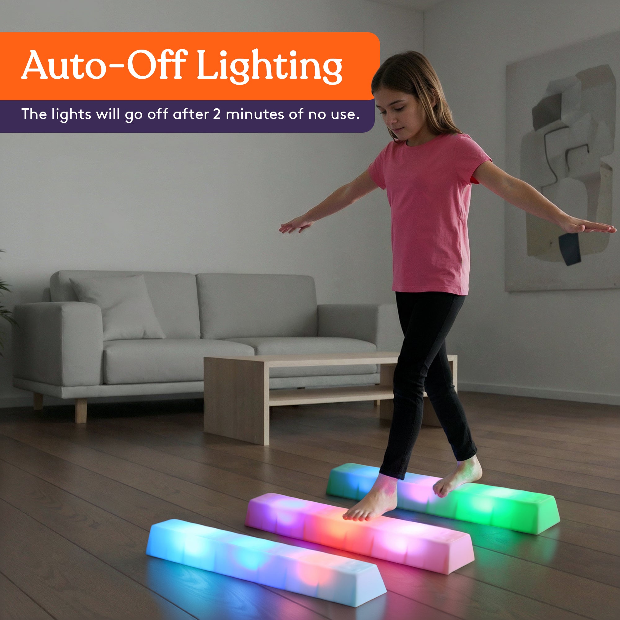 Special Supplies LED Stepping Stones for Kids – Light-Up Balance Blocks – Promote Coordination, Balance, Strength for Toddlers & Children – Durable Non-Slip Rubber, Safe Indoor & Outdoor Play