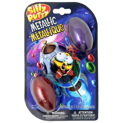 Silly Putty Metallic Eggs 4pk