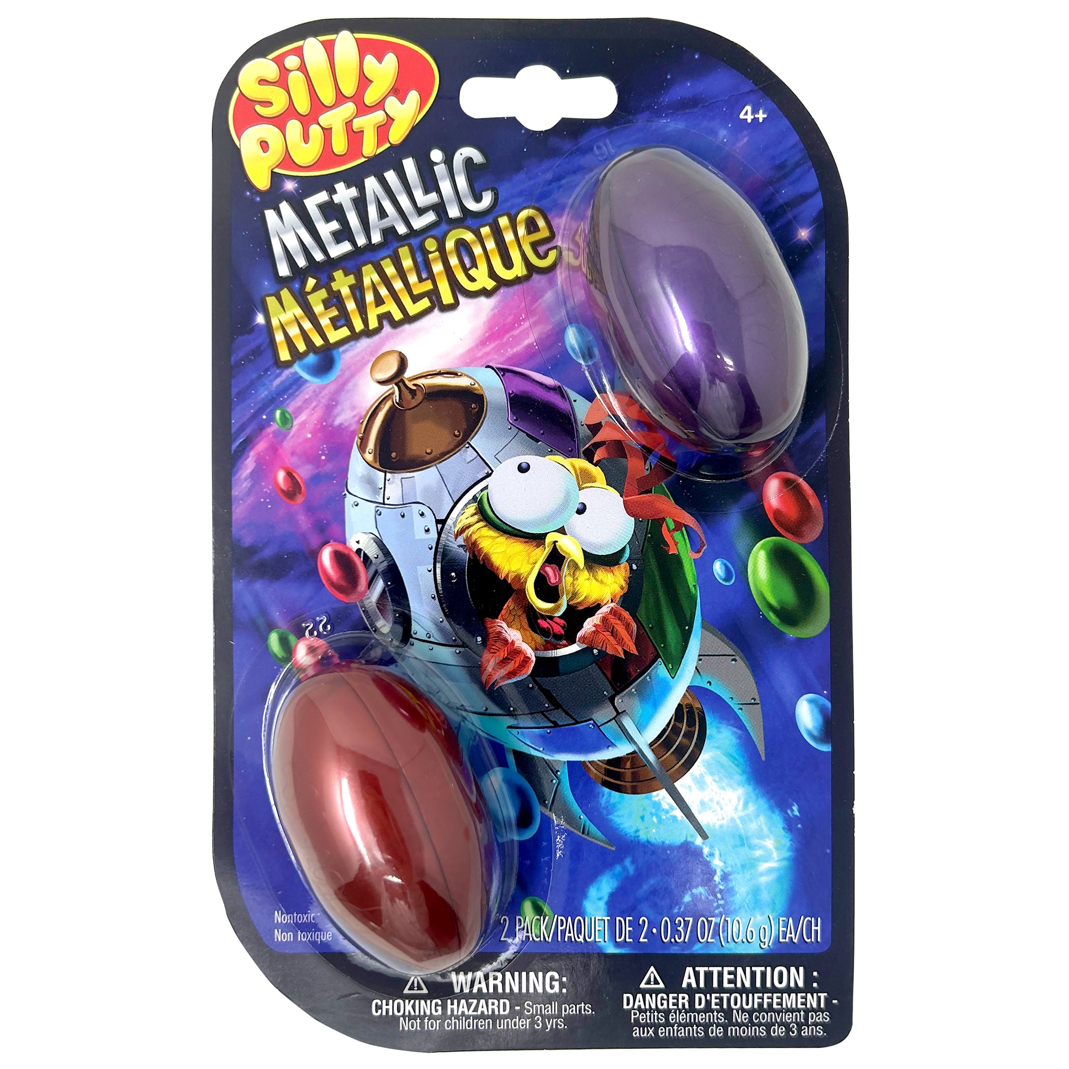 Silly Putty Metallic Eggs 4pk