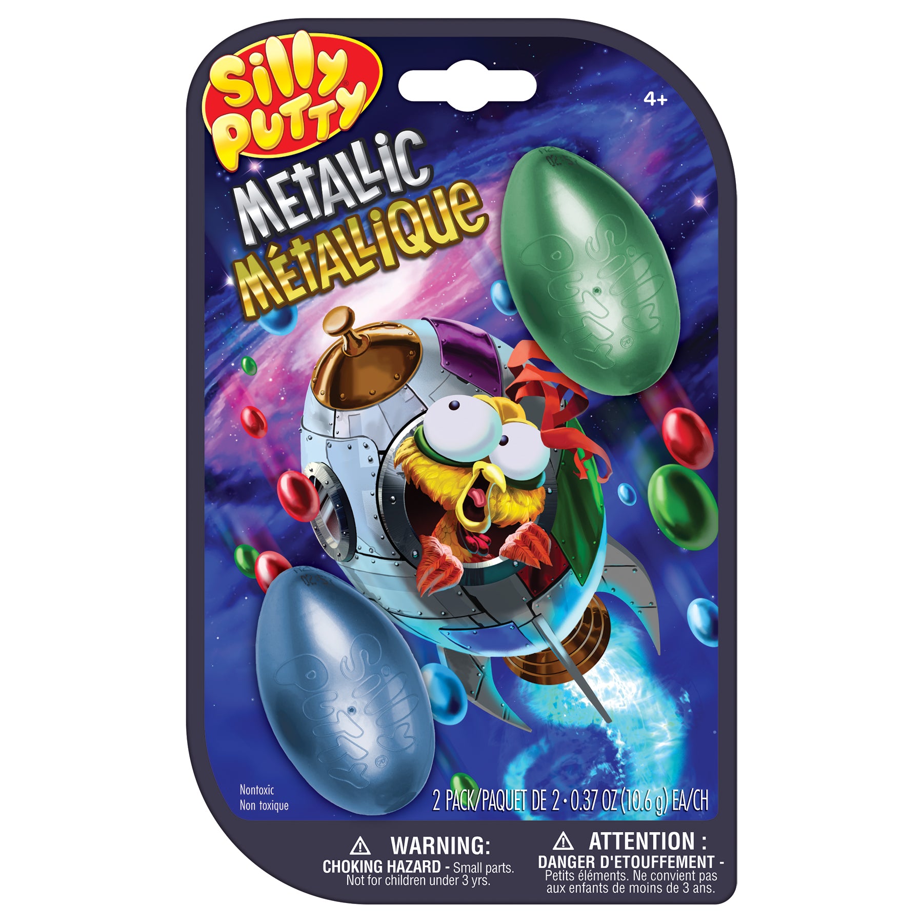 Silly Putty Metallic Eggs 4pk