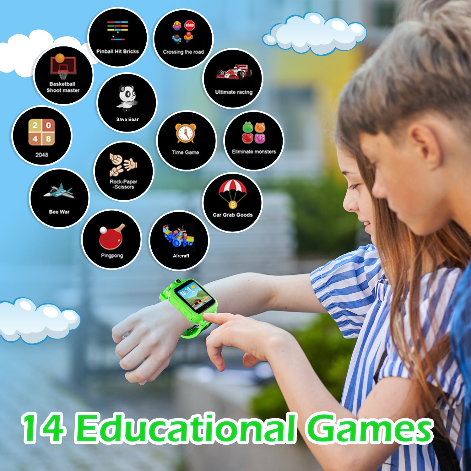 Smart Watch for Kids with Educational Games