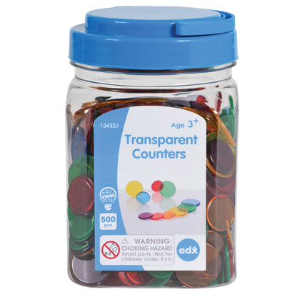 Transparent Counters - Set of 500