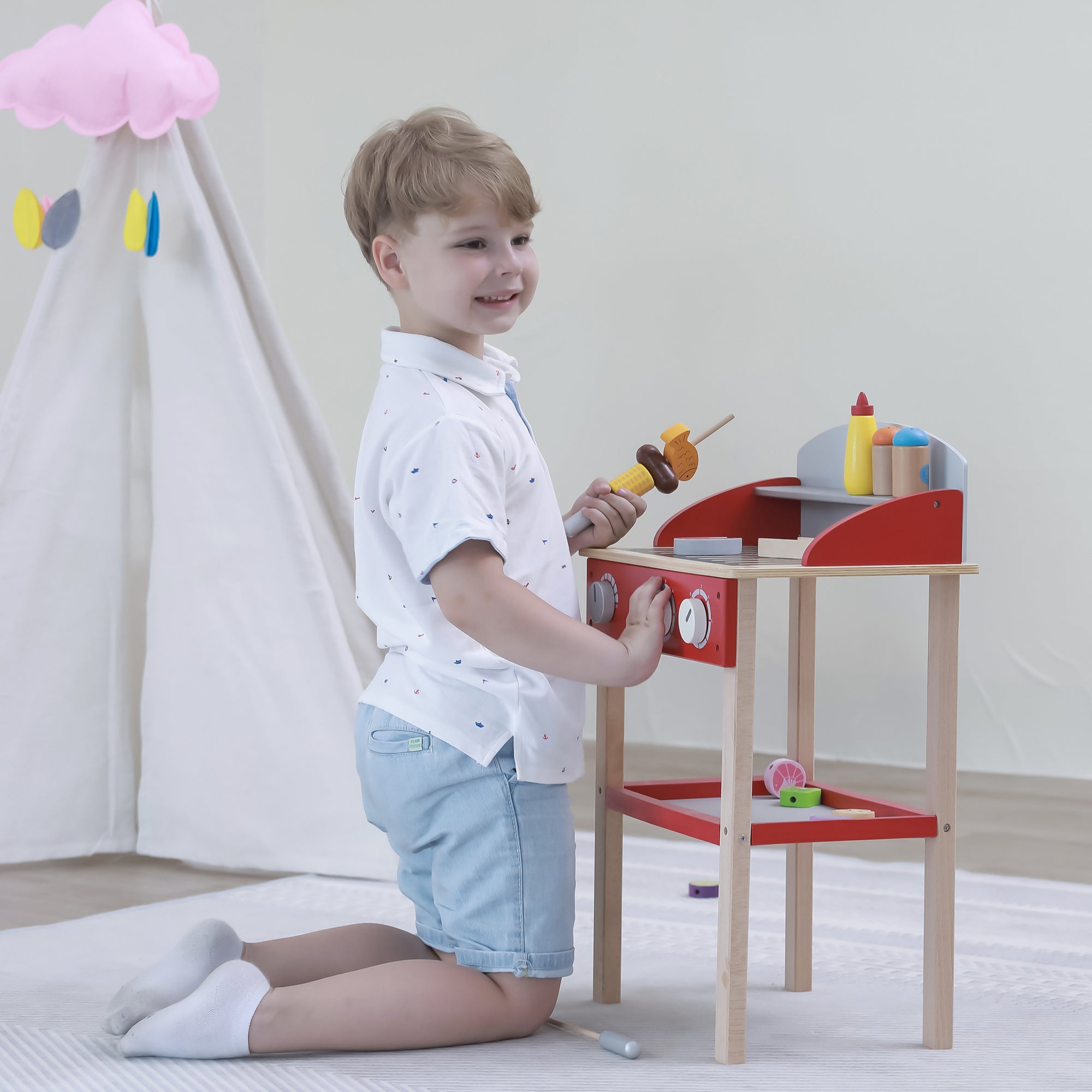 Dramatic Play Grill Playset