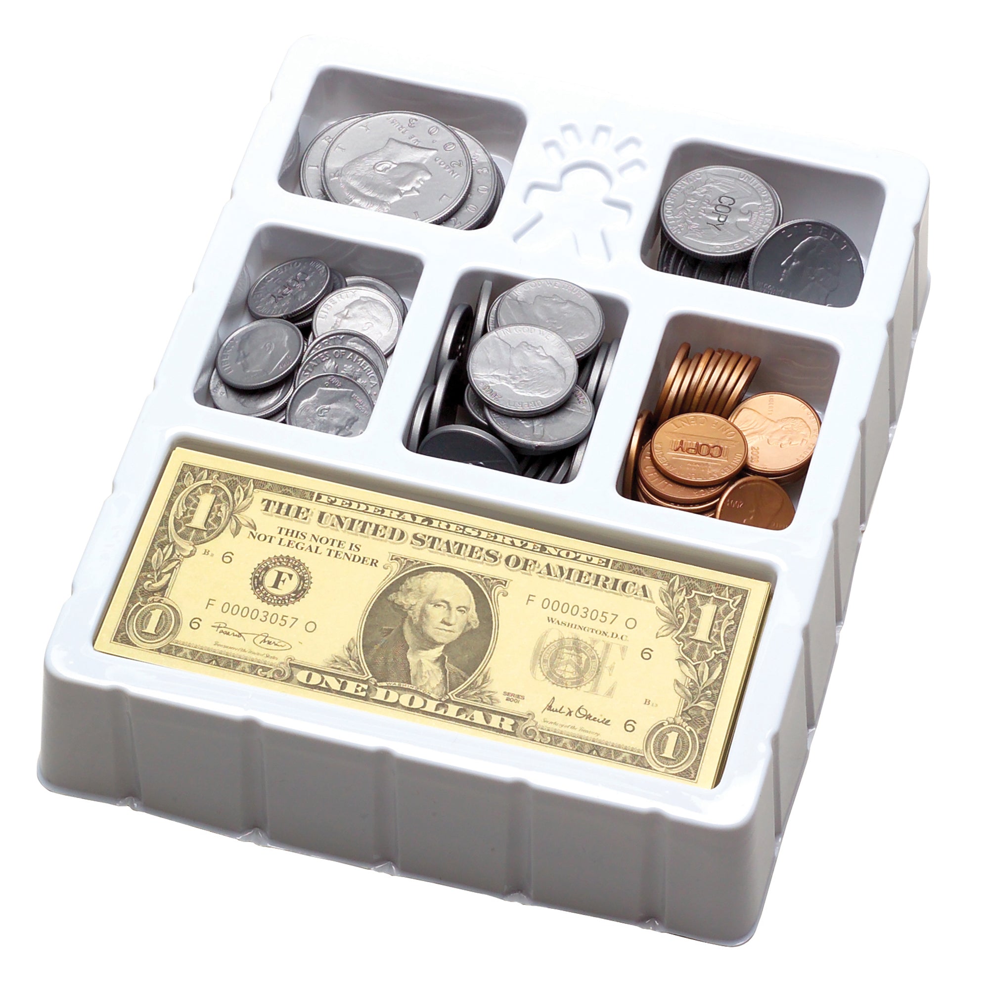 Play Money, Coins & Bills Tray