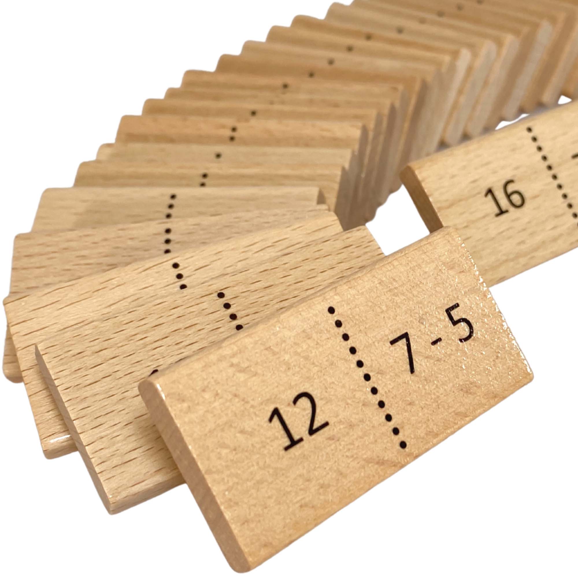 Mathomino + and - up to 20 Wooden Math Game