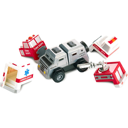 Magnetic Build-a-Truck™, Fire & Rescue