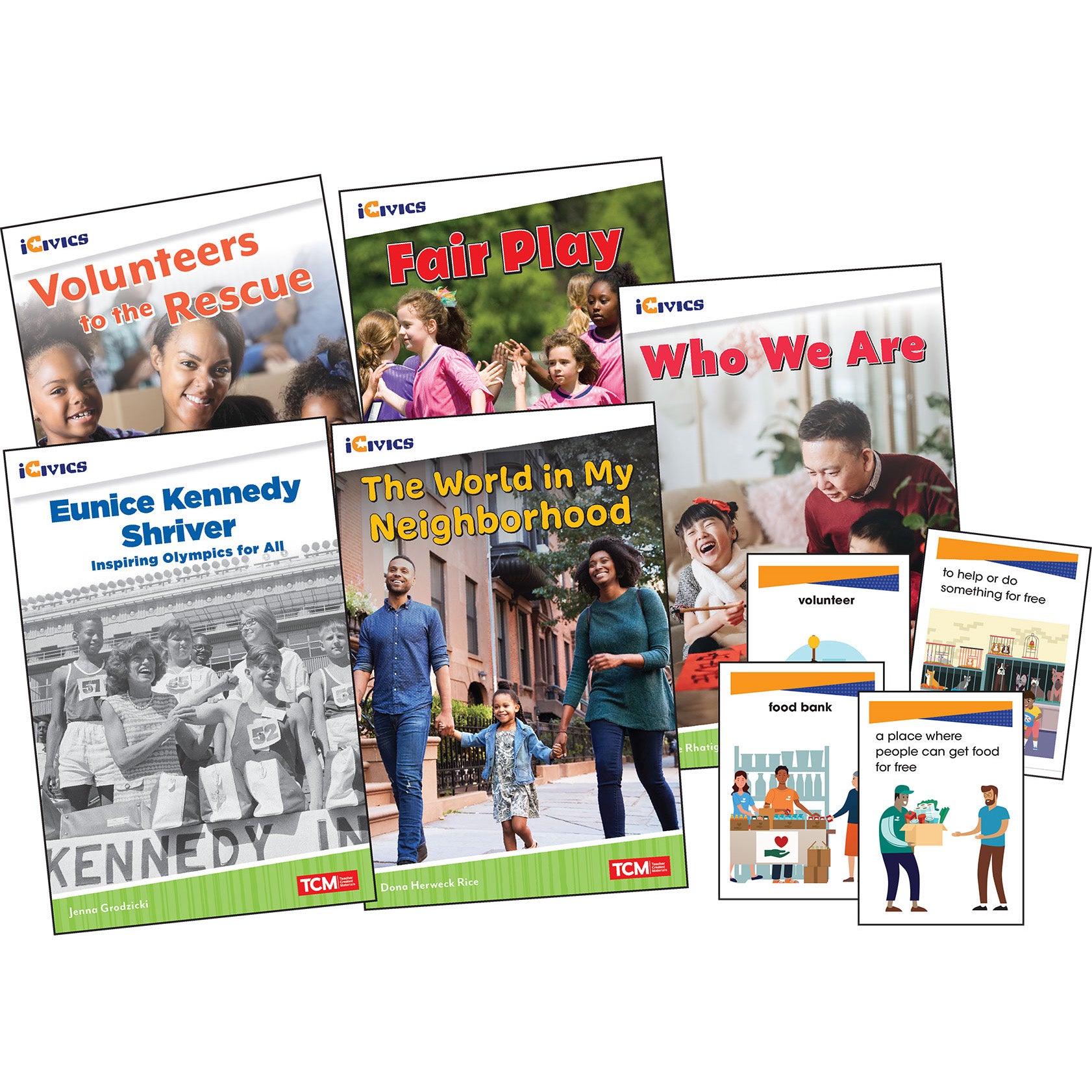 iCivics Grade 1: Community & Social Awareness 5-Book Set + Game Cards