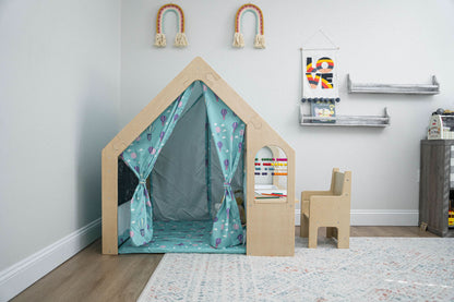Wooden Playhouse Desk and Chair