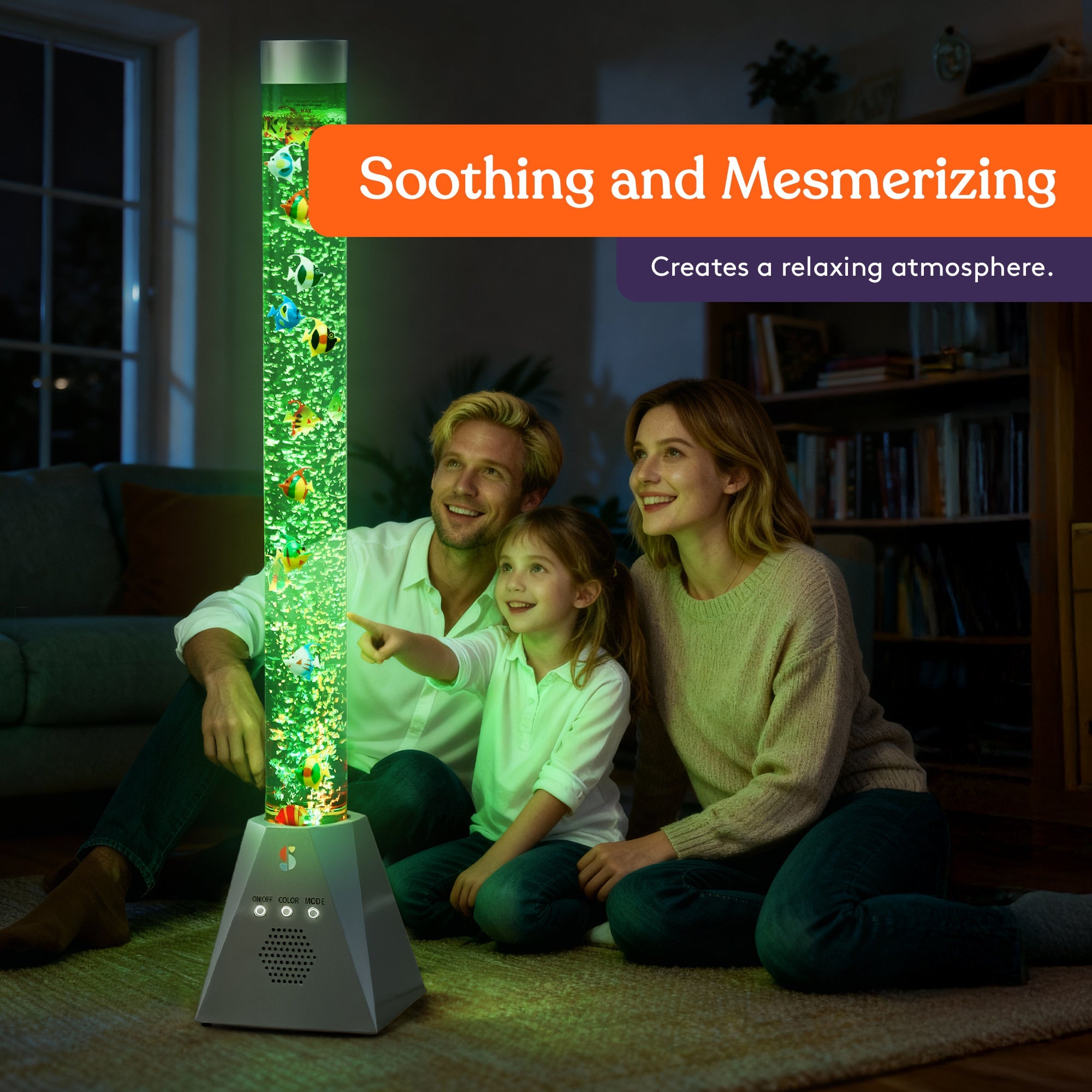 Sensory Bubble Tube Lamp - 4ft Color-Changing LED