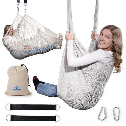 Therapist-Designed Handwoven Cotton Sensory Swing