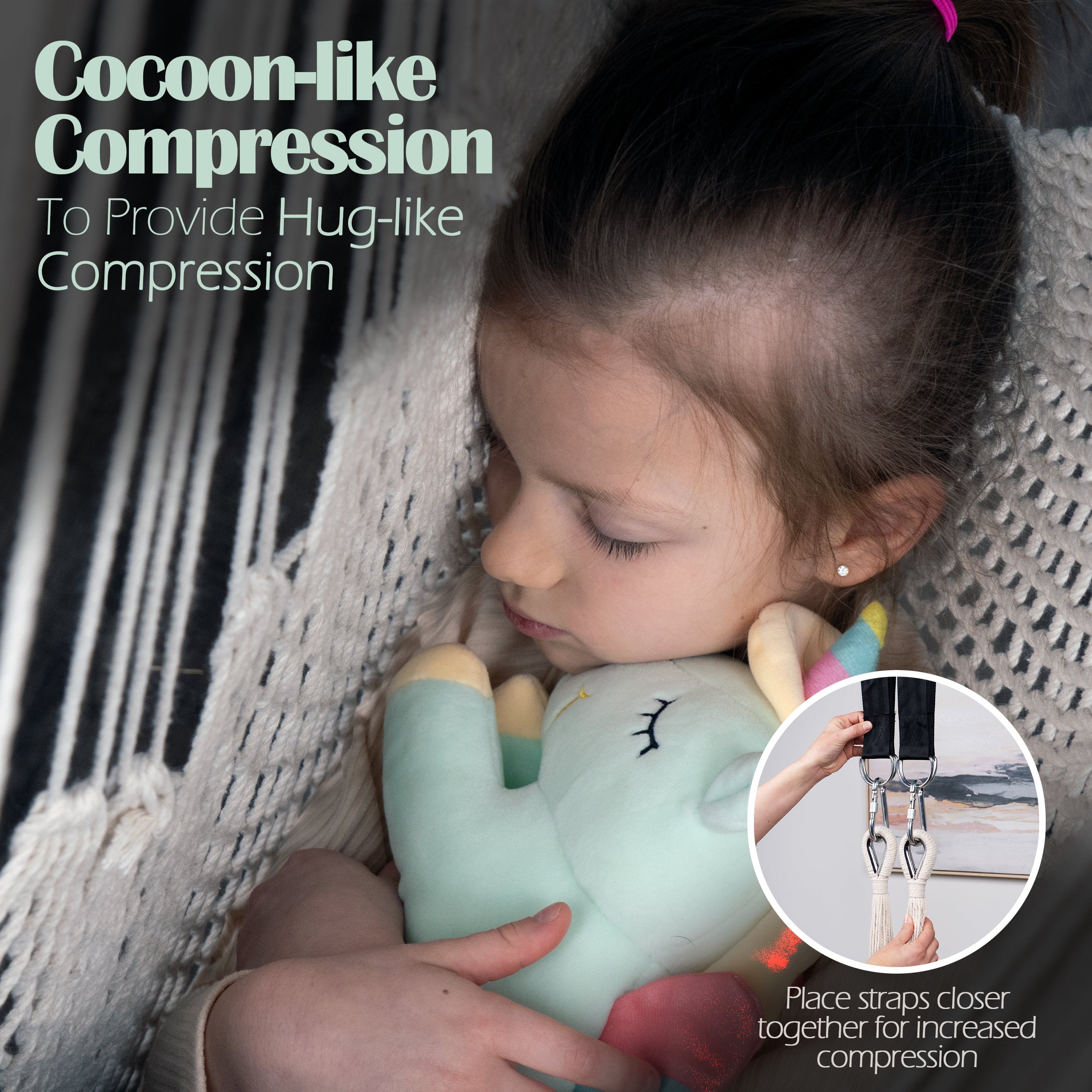 Therapist-Designed Handwoven Cotton Sensory Swing